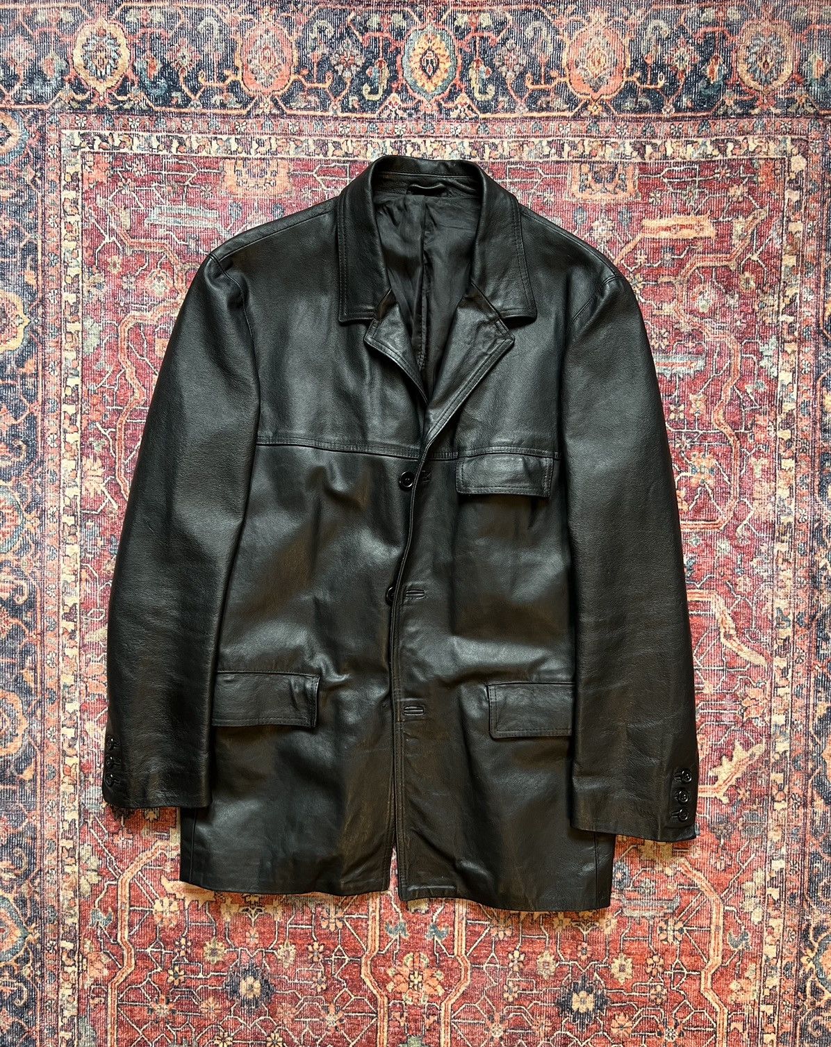 ジャケット・アウター HELMUT LANG archive leather jacket Helmut Lang zip-up Leather Jacket | Black | FARFETCH