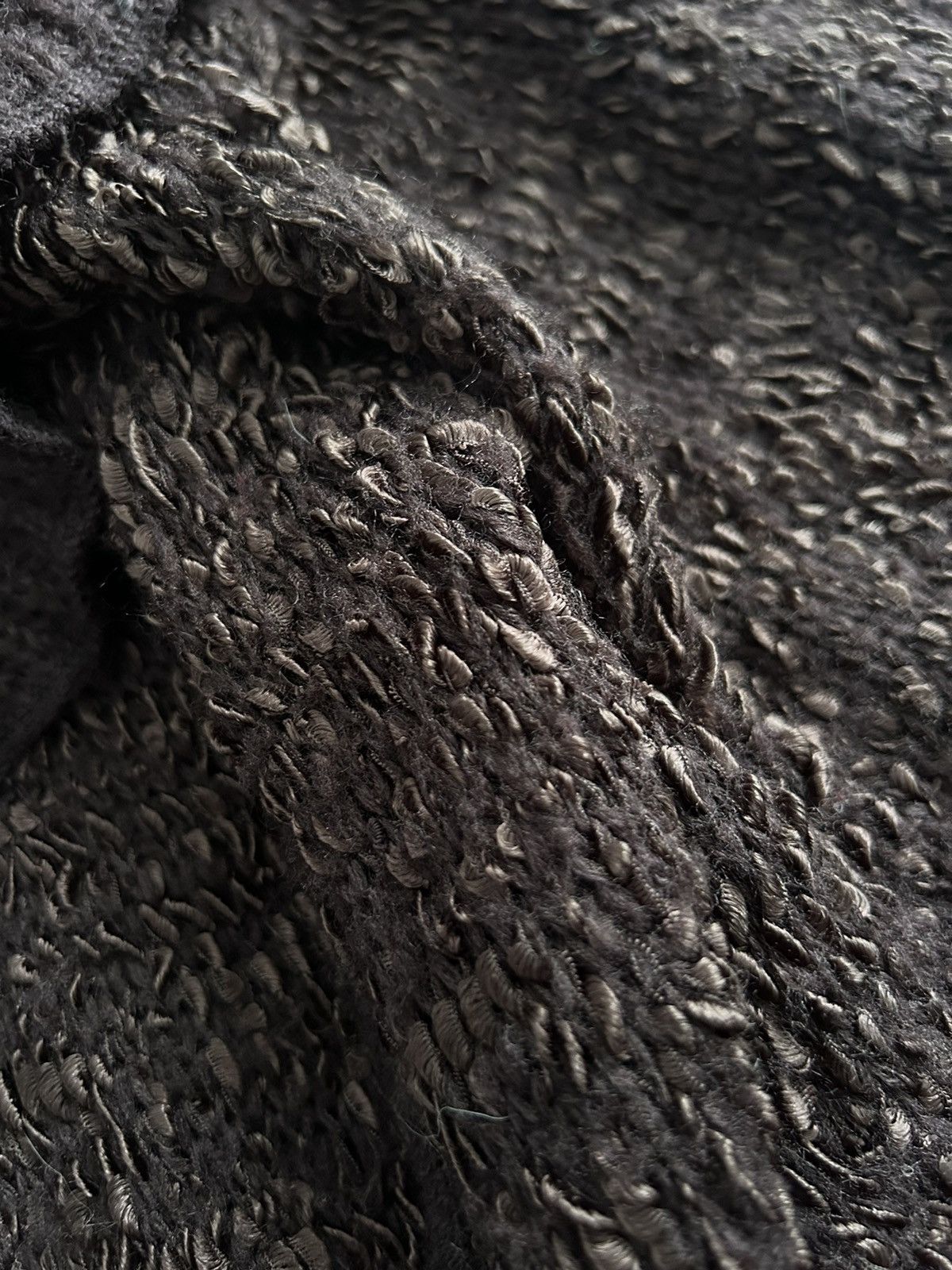 Vintage Gorgeous Long Knit Cardigan Brown Ruffle Y2K Vintage Size M / US 6-8 / IT 42-44 - 7 Thumbnail
