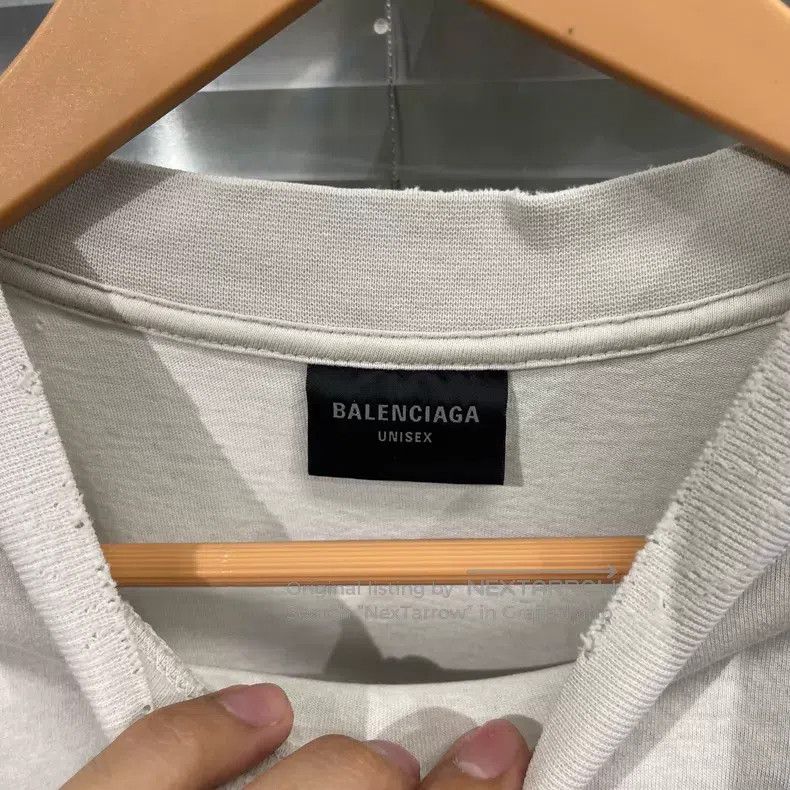 Balenciaga Balenciaga Front and Back Embroidered Logo Short Sleeve Size US XS / EU 42 / 0 - 3 Thumbnail