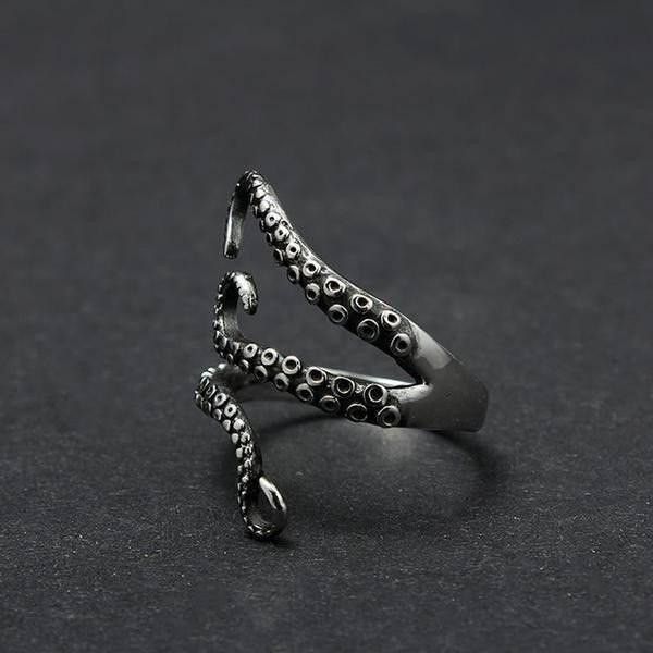 Jewelry Dark Jewelry Rings Open Size Chrome Ring (Size 7-13) Size ONE SIZE - 5 Thumbnail