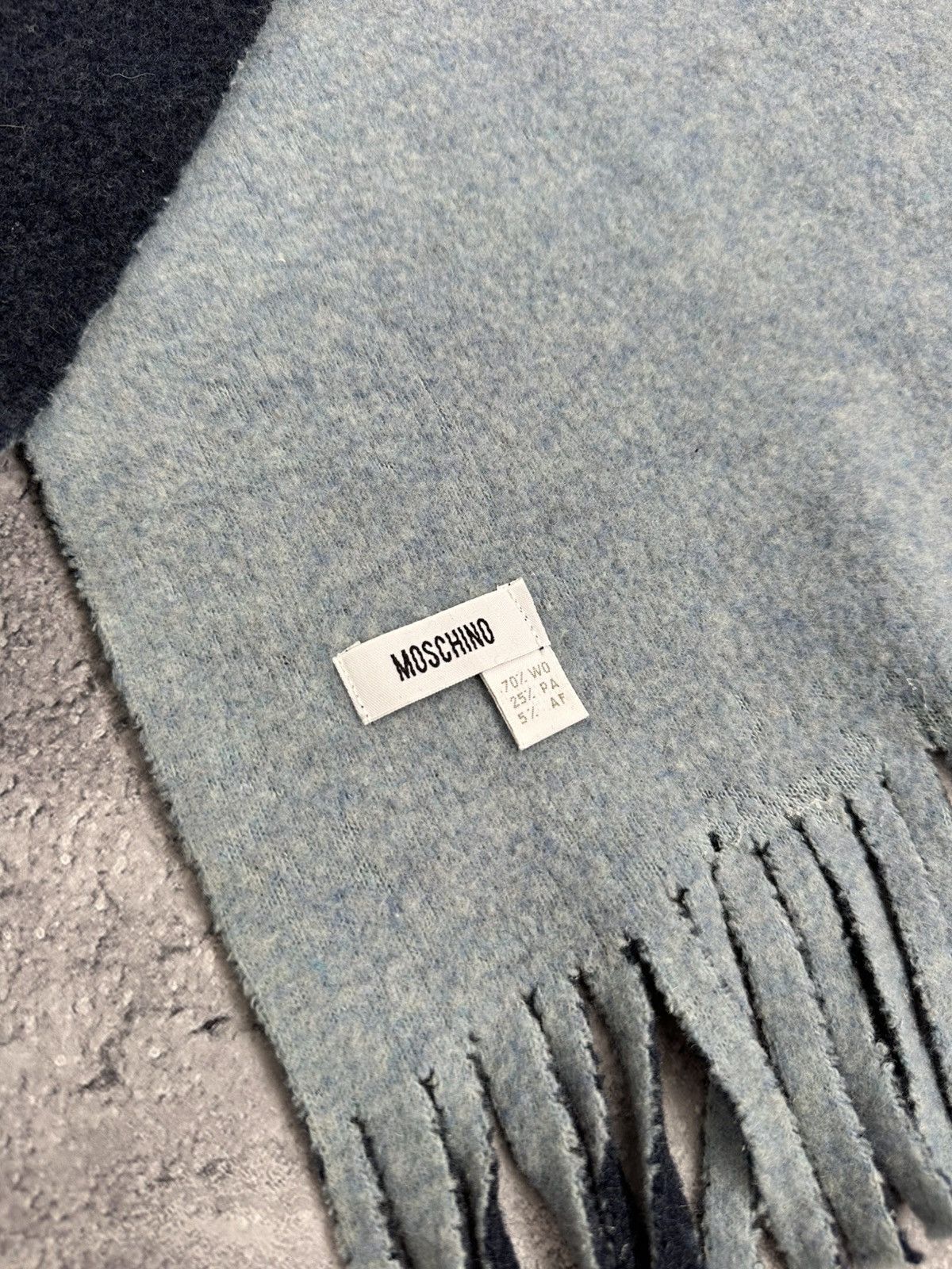 Moschino Moschino Vintage Wool Scarf Bear Logo Muffler Neckwear Italy Size ONE SIZE - 8 Thumbnail