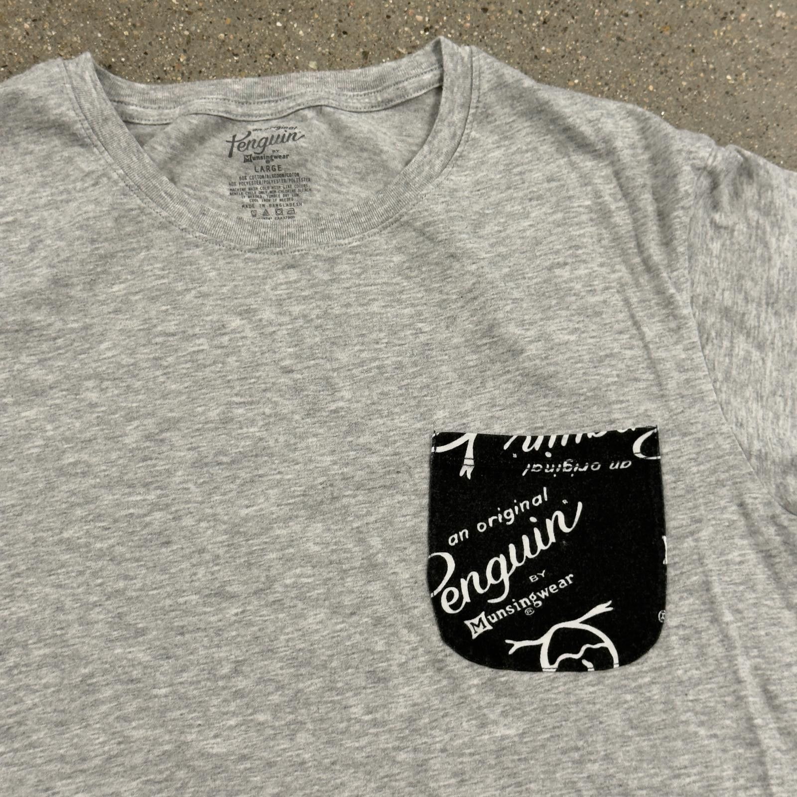 Original Penguin Penguin Mens Logo Pocket Tee - Black / Gray - L Size US L / EU 52-54 / 3 - 2 Thumbnail