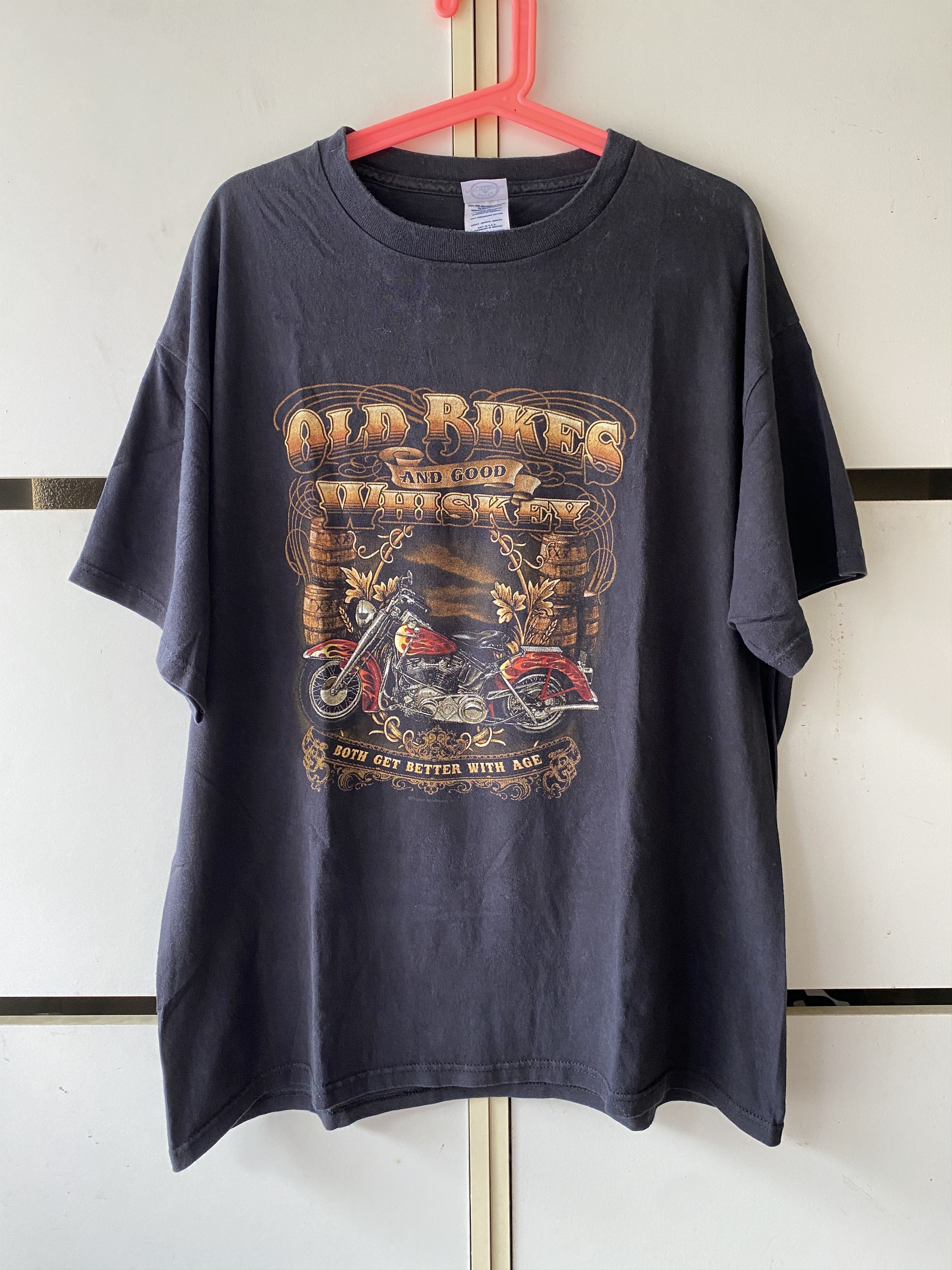 Y2K OLD BIKES AND GOOD WHISKEY T SHIRT