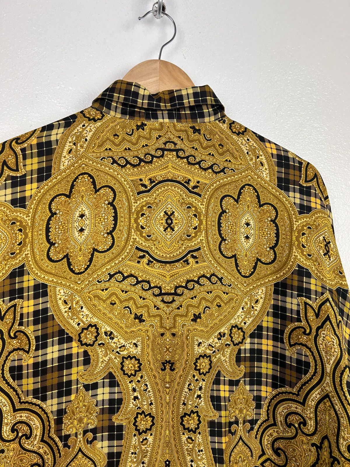 Versace 90s Archive V2 Versace Barocco Art Silk Long Sleeve Shirt Size US XL / EU 56 / 4 - 6 Thumbnail