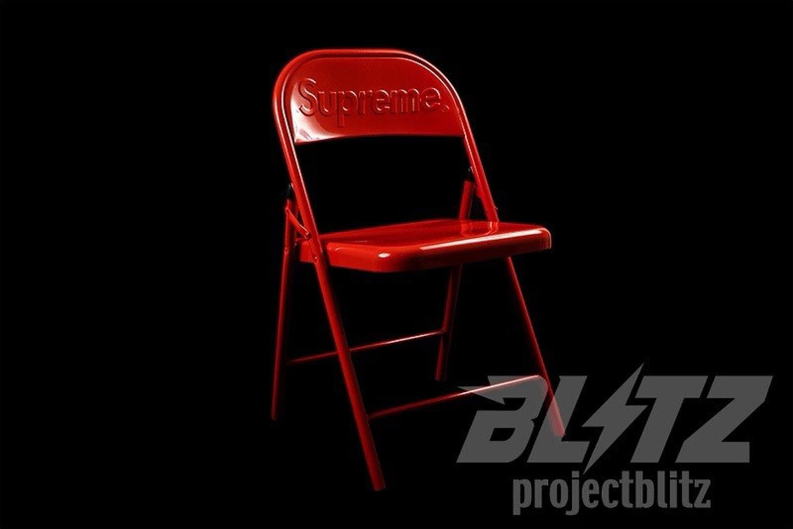Supreme FW20 Supreme Metal Folding Chair Red Size ONE SIZE - 2 Thumbnail