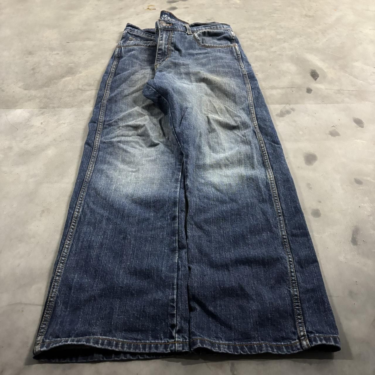 Vintage Crazy Vintage Y2K/2000s Grunge Faded Dark Wash Bootcut Denim Jeans! 34x30 Size US 34 / EU 50 - 3 Thumbnail