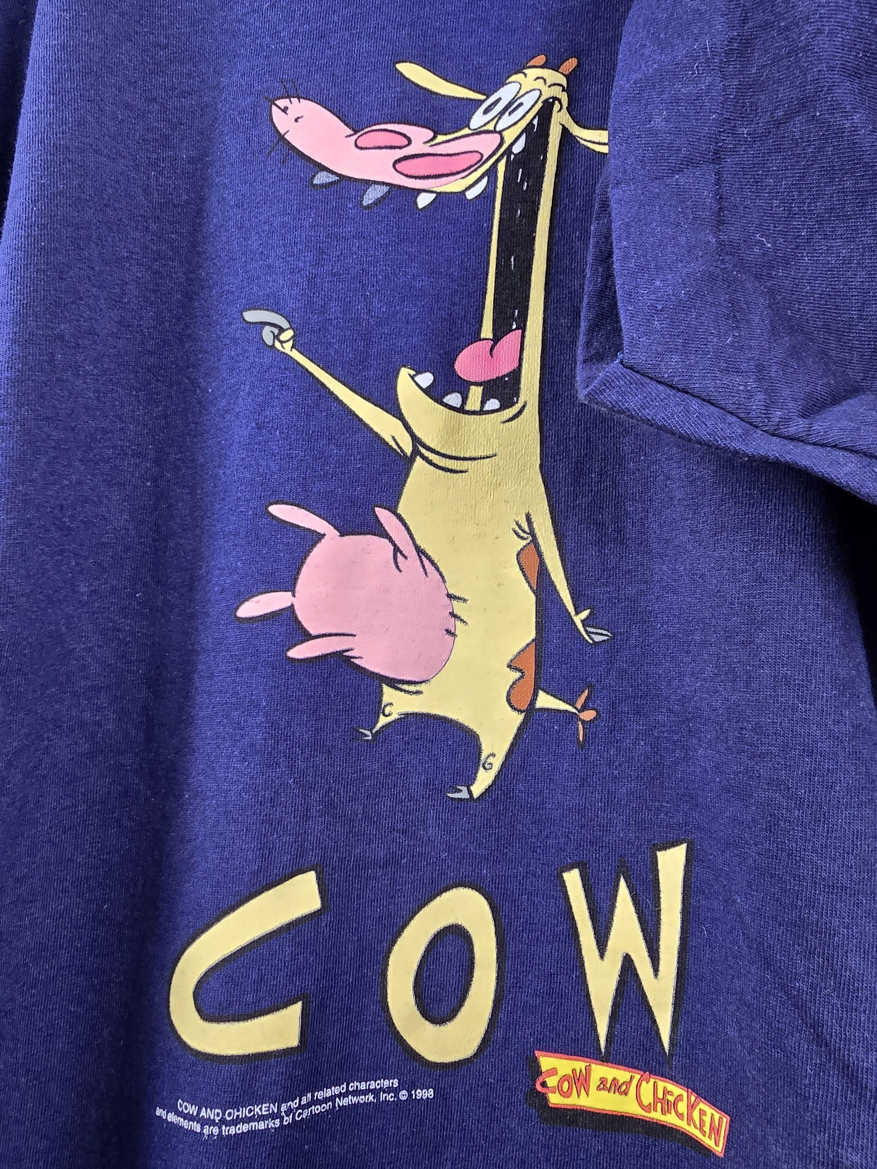 Anime × Cartoon Network × Vintage 1998 Cartoon Network Cow & Chicken XL 23" 30.5" Size US XL / EU 56 / 4 - 4 Thumbnail