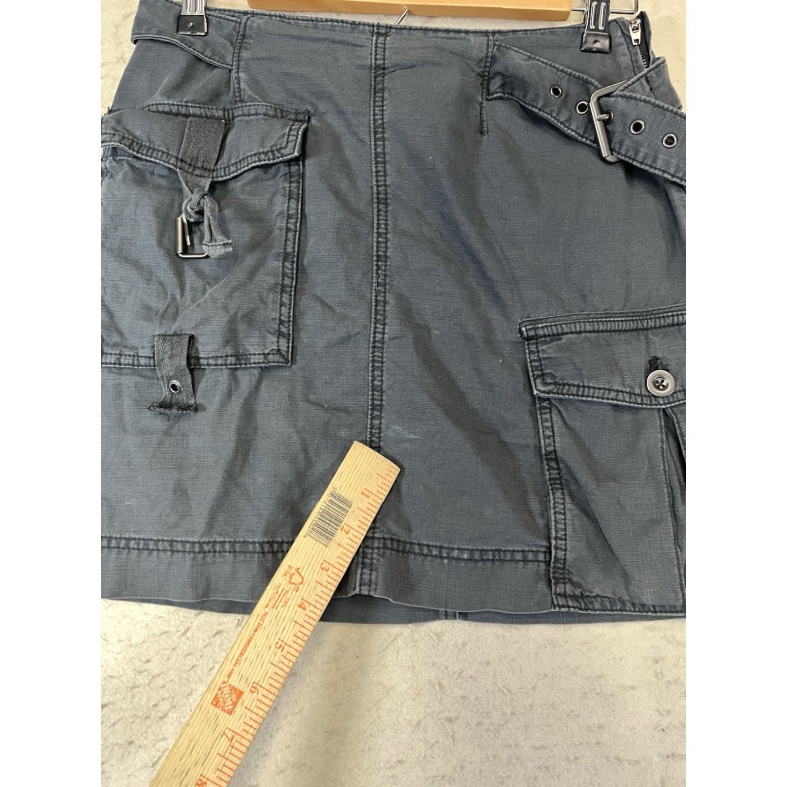 Free People Free People Skirt Gray Women Size 4 Cargo Mini Short US** Size 27" / US 4 / IT 40 - 6 Thumbnail
