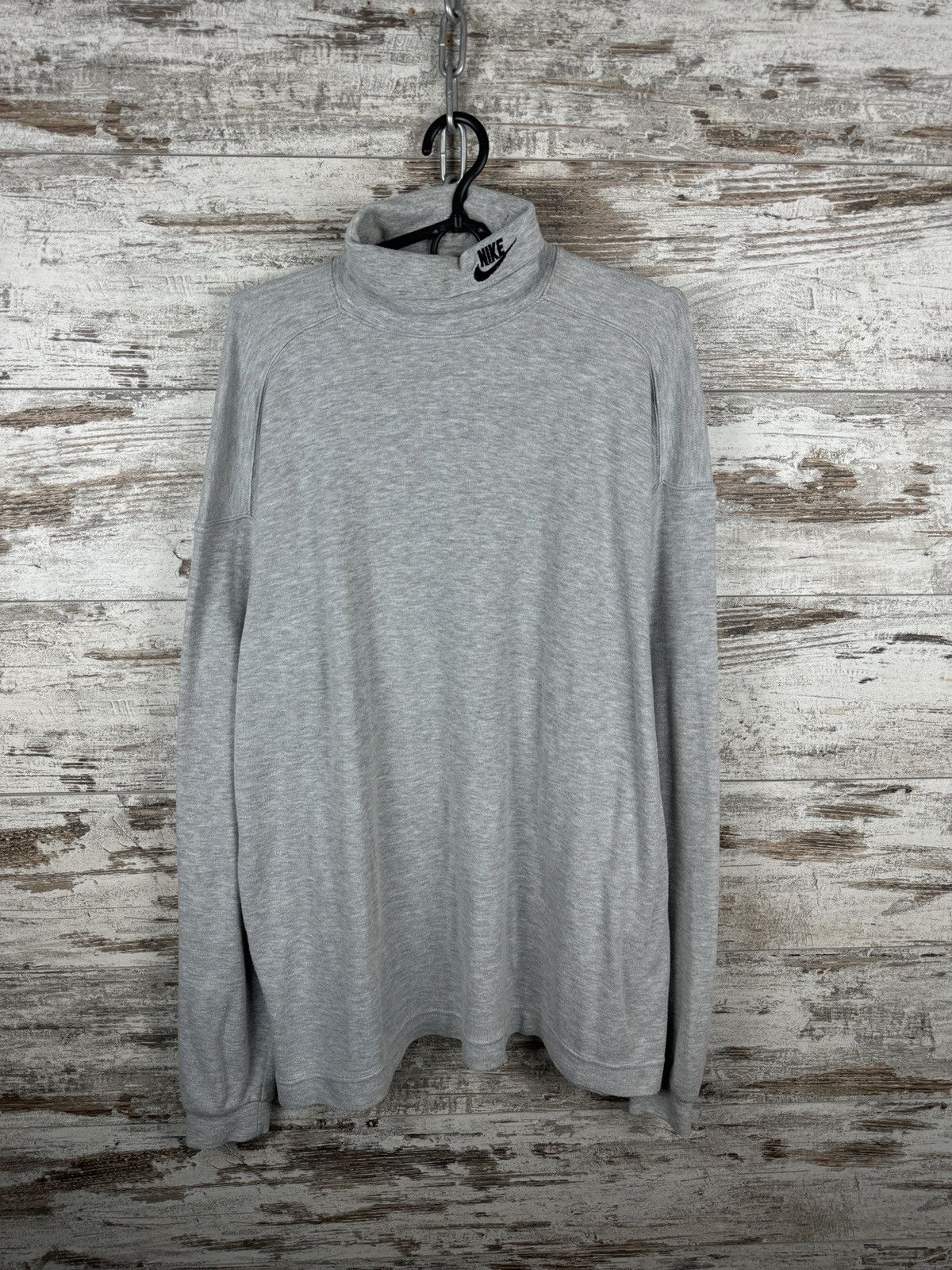 Nike × Vintage Mens Vintage Nike Turtleneck Embroidered Swoosh Logo size XL Size US XL / EU 56 / 4 - 1 Thumbnail