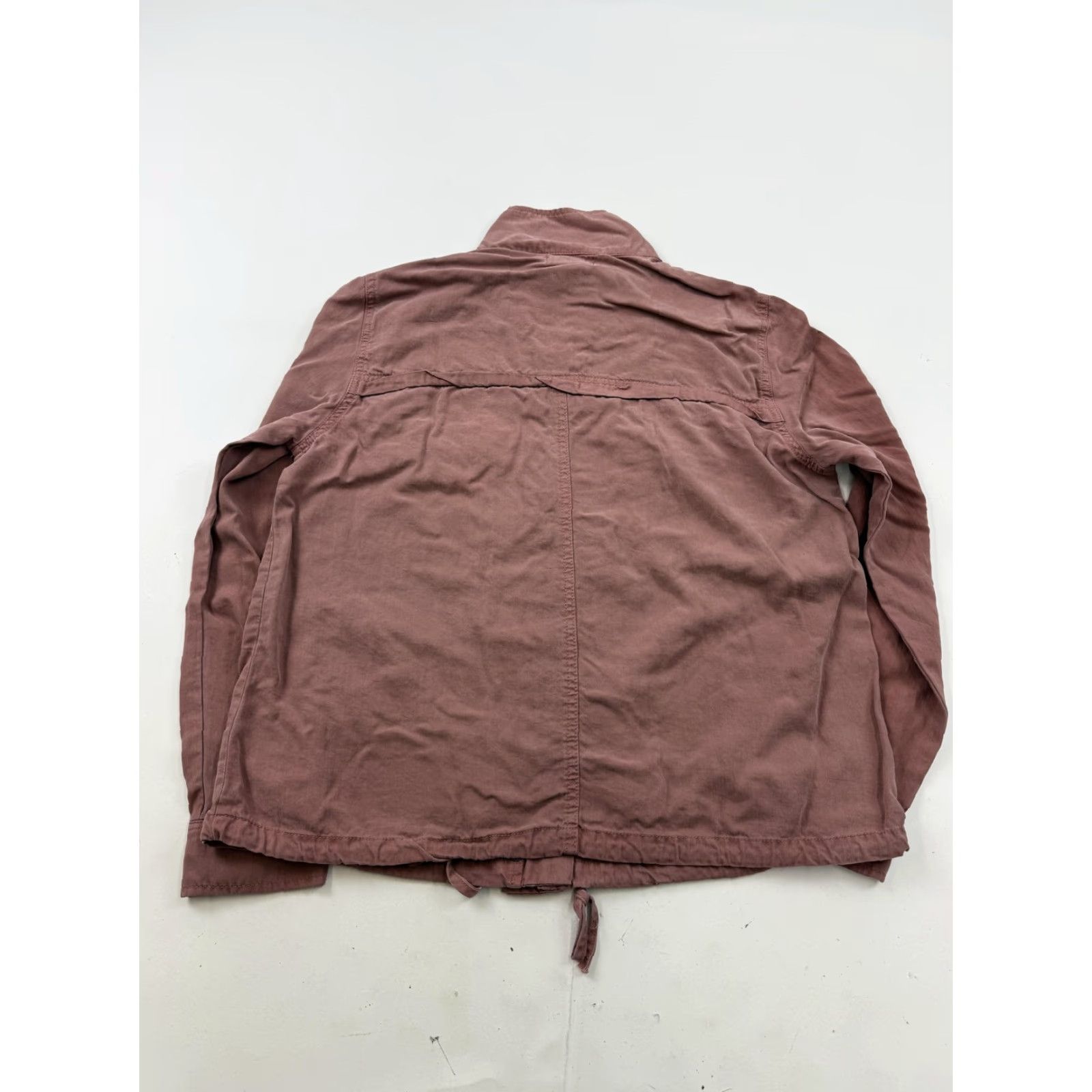 Vintage Bécool Jacket Womens Medium Pink Tencel Utility Military Snap Front Pockets Size M / US 6-8 / IT 42-44 - 7 Thumbnail