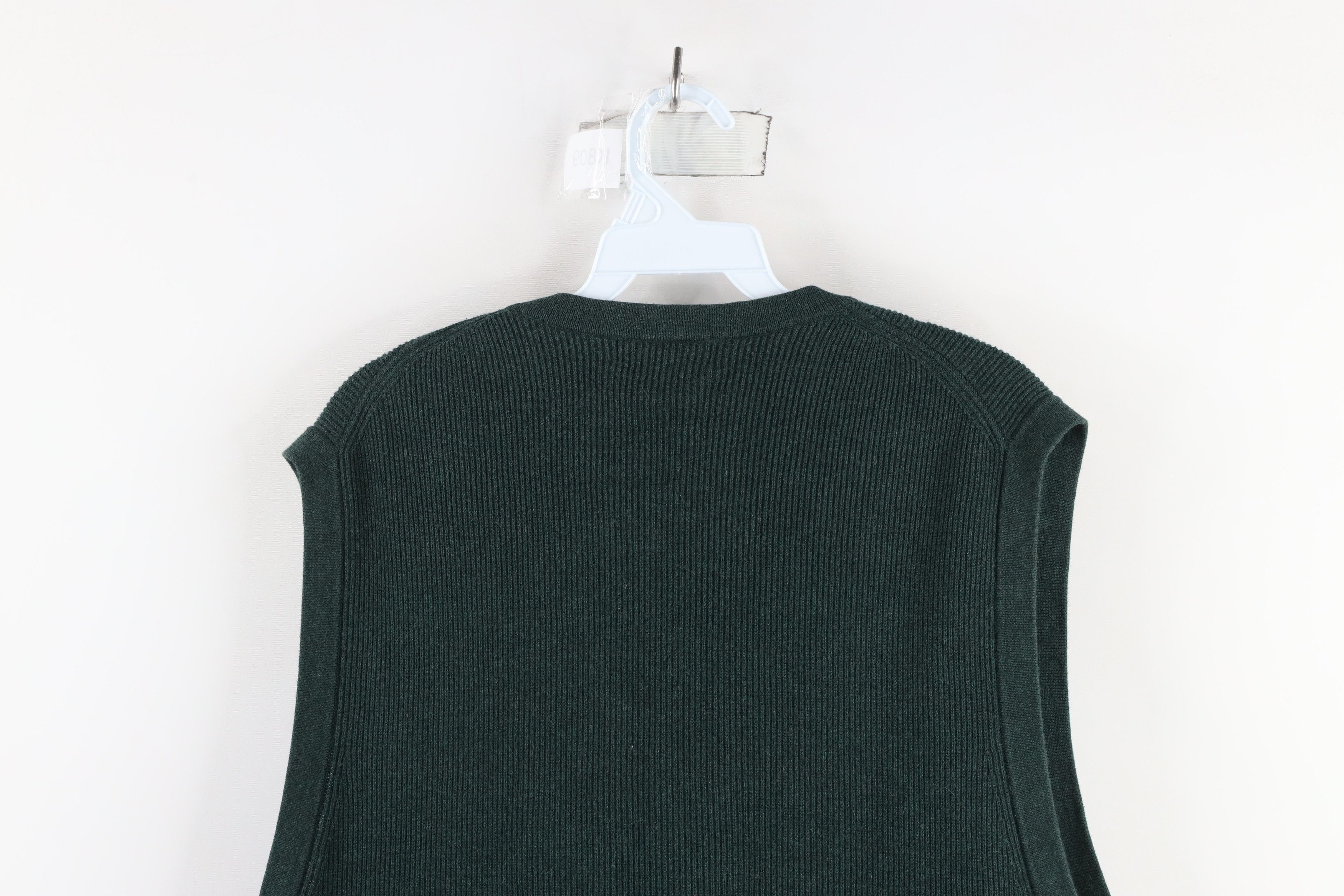 Eddie Bauer × Vintage Vintage 90s Eddie Bauer Cotton Ribbed Knit Sweater Vest Size US M / EU 48-50 / 2 - 9 Thumbnail