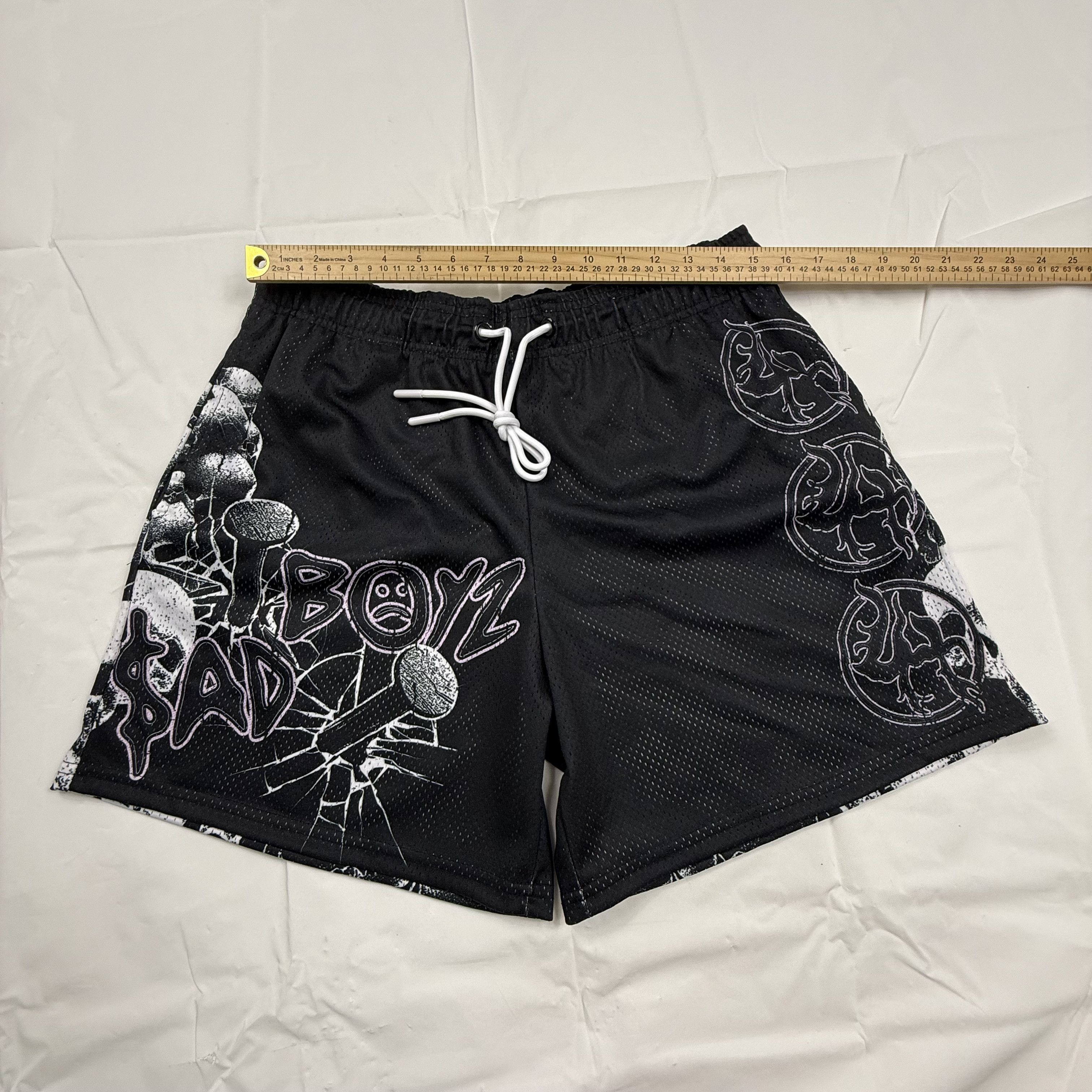 Lost hills Lost Hills Sad Boyz Mesh Basketball Shorts Black White Size US 34 / EU 50 - 6 Thumbnail