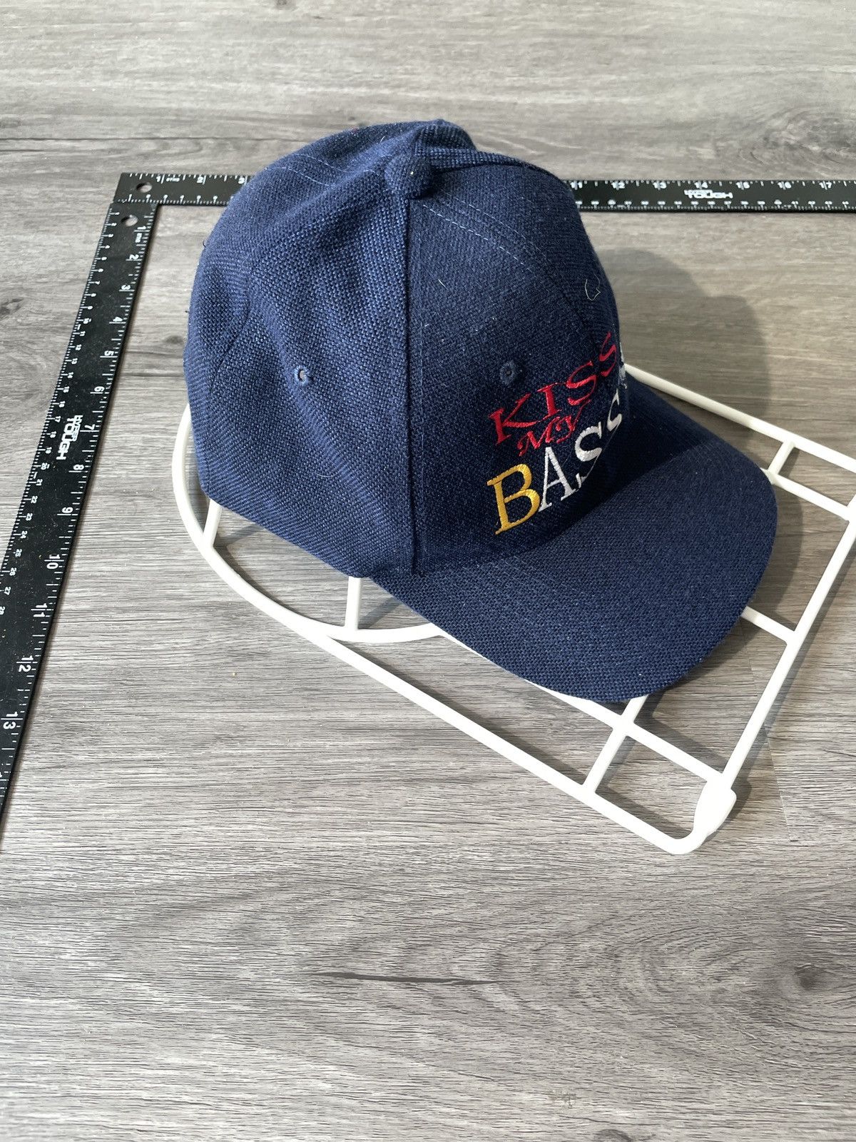 Vintage Vintage “Kiss My Bass” Velcro Back Hat (Sz.OS) Size ONE SIZE - 2 Thumbnail