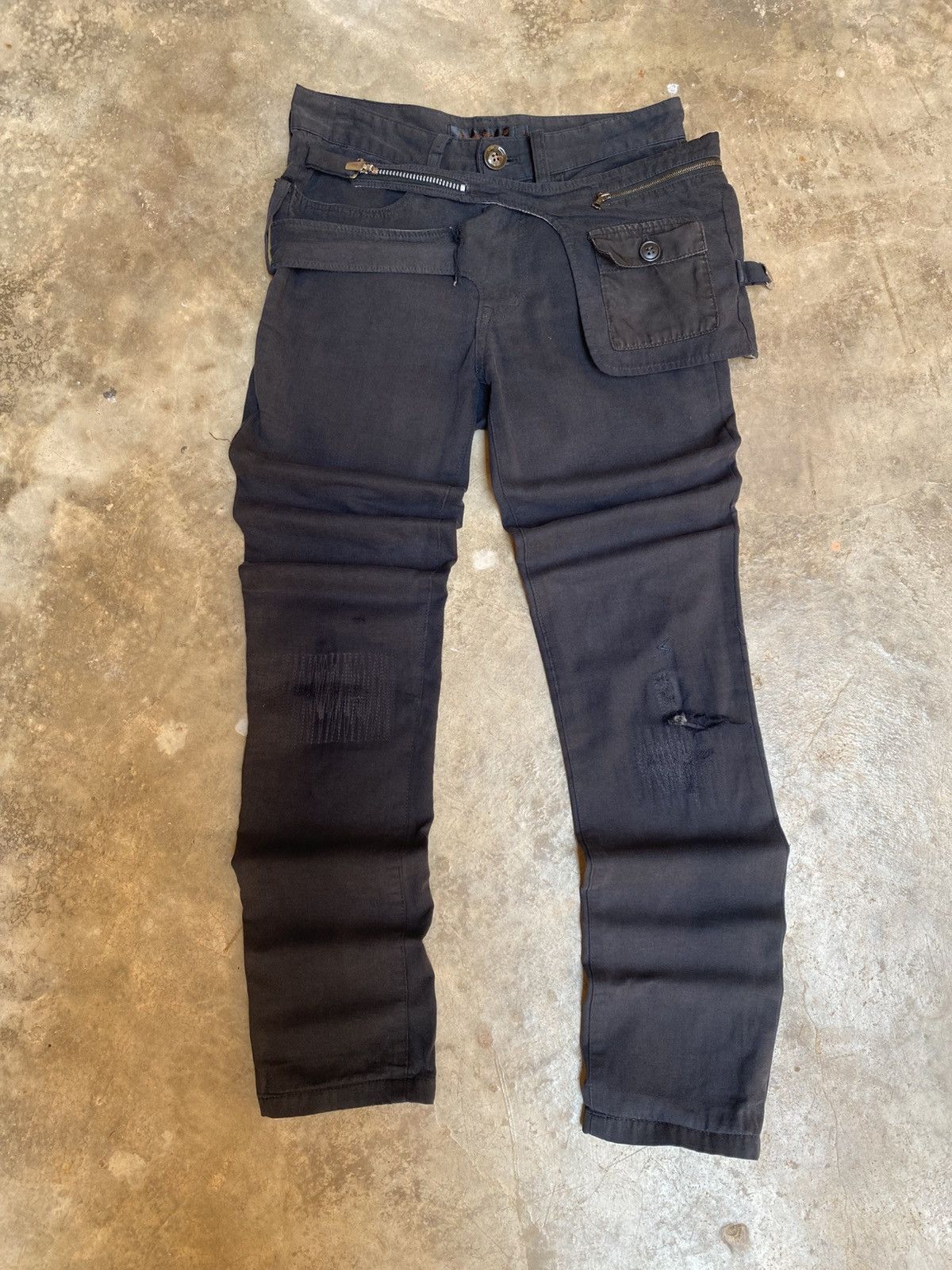 Undercover SS2007 Undercover Thunder Suspender Pant Size US 27 - 2 Thumbnail