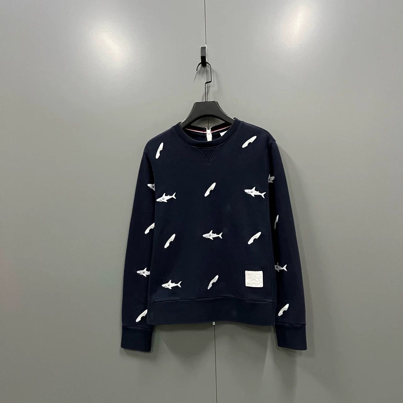 Thom Browne Thom Browne Shark Embroidered Zip Hoodie Size US L / EU 52-54 / 3 - 1 Thumbnail