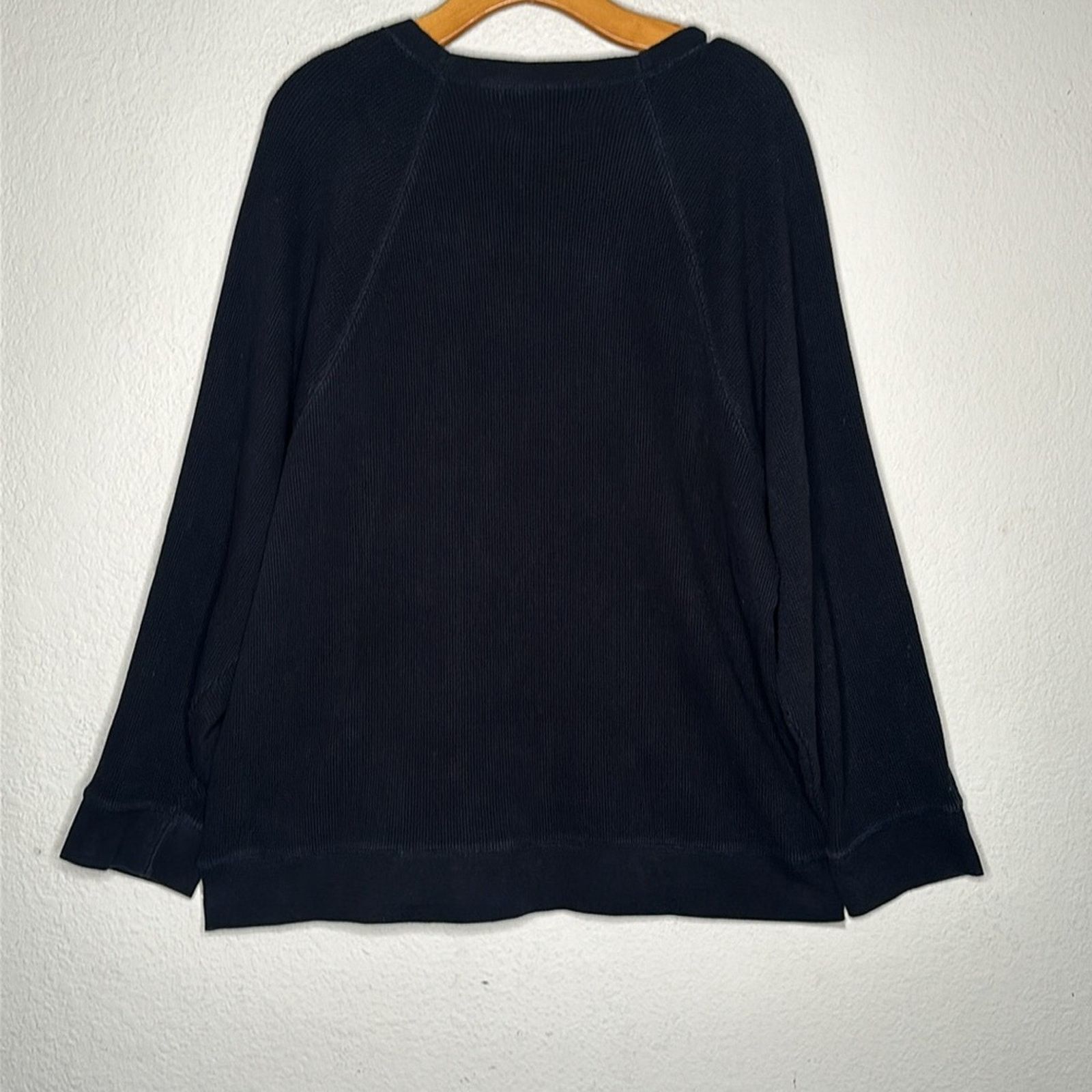 Everlane Everlane The Waffle Long-Sleeve Crew Thermal Black Sz XXL Size US XXL / EU 58 / 5 - 9 Thumbnail