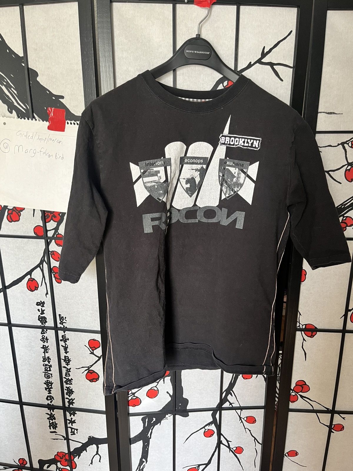 Japanese Brand Vintage RECON Brooklyn Army Big Logo shirt Size US XL / EU 56 / 4 - 8 Thumbnail