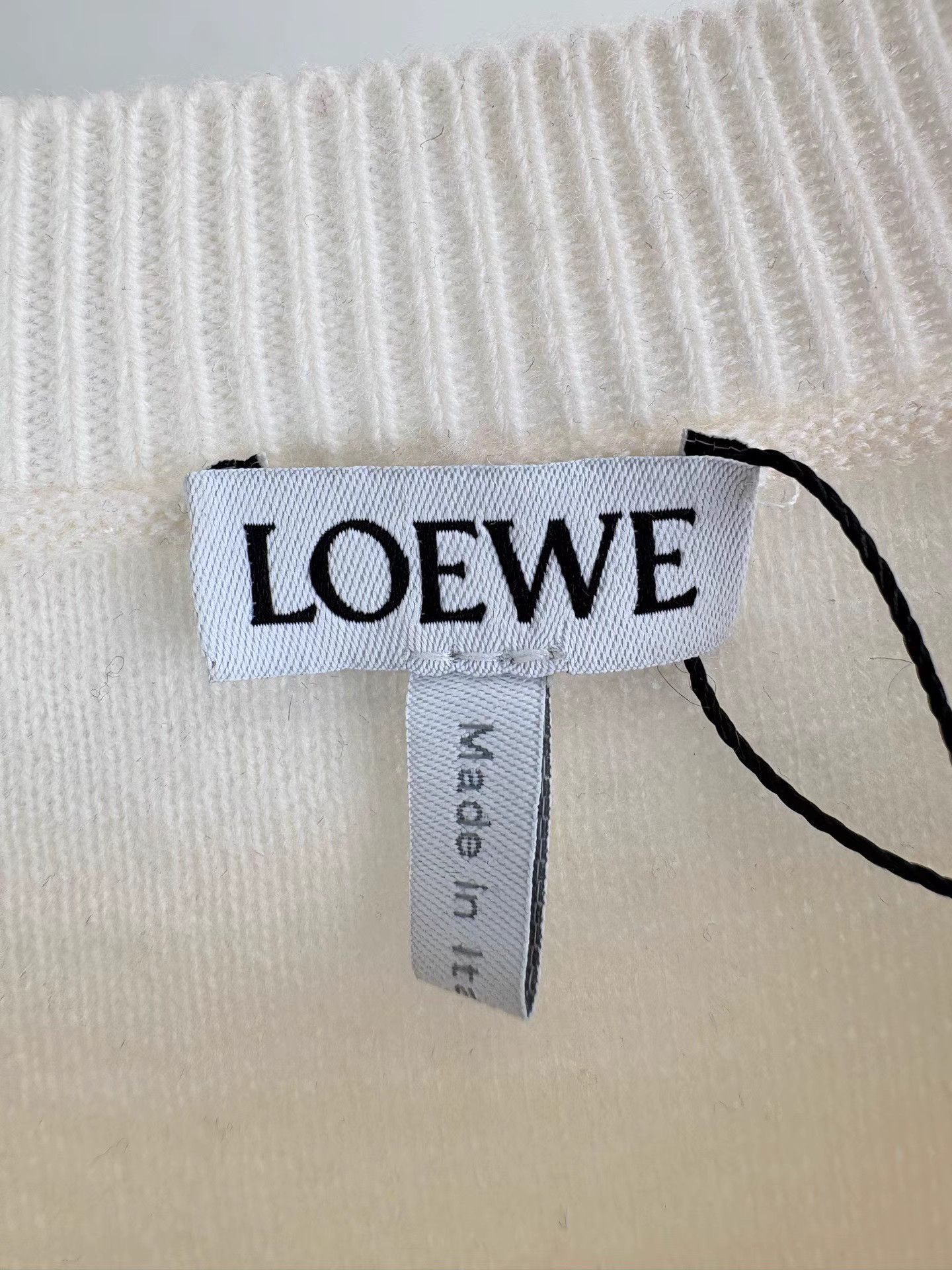 Loewe LOEWE White Wool Sweater Size S / US 4 / IT 40 - 4 Thumbnail