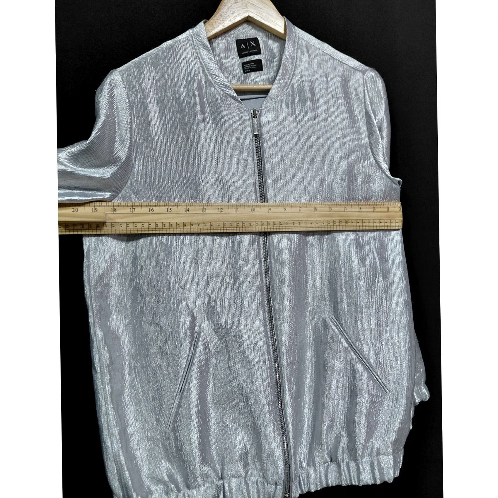 Armani Exchange A|X ARMANI EXCHANGE Women Jacket Silver Polyester M Size M / US 6-8 / IT 42-44 - 7 Thumbnail