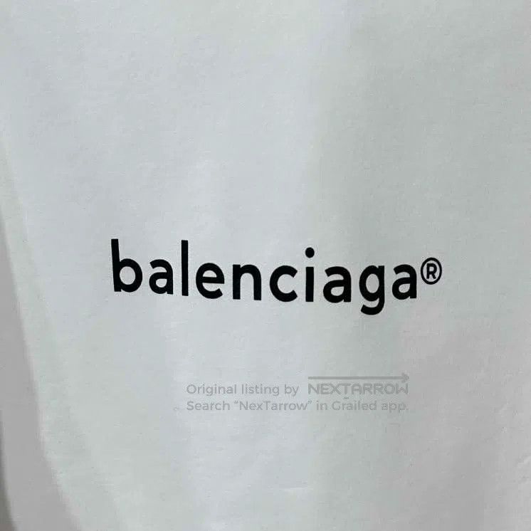 Balenciaga Balenciaga White Printed Logo Hoodie Size US XS / EU 42 / 0 - 4 Thumbnail