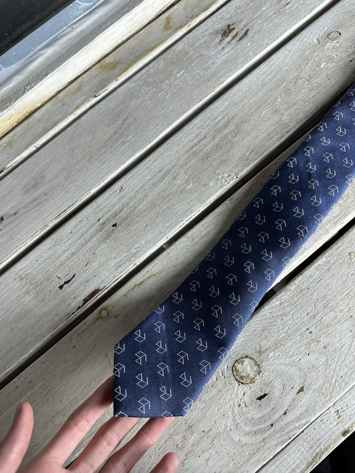 Designer × Karl Lagerfeld 🚨RARE KARL LAGERFIELD Tie old money style luxury monogram Size ONE SIZE - 6 Thumbnail