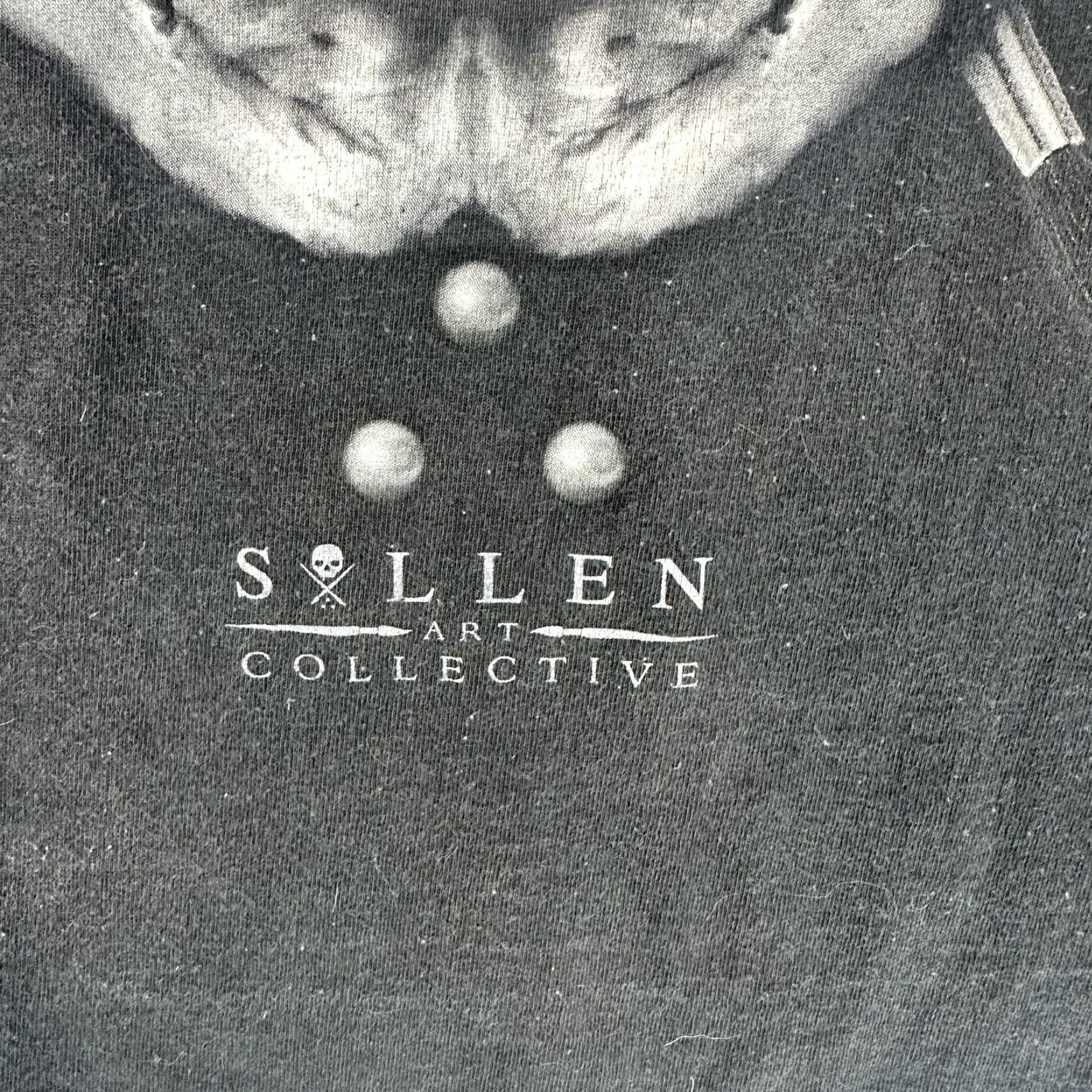 Vintage Sullen Art Collective Shirt Mens XL Skull Graphic Tattoo Artist Series ButlerBG Black Crew Neck Short Sleeve Graphic Print 90s Gothic Mens Size US XL / EU 56 / 4 - 5 Thumbnail