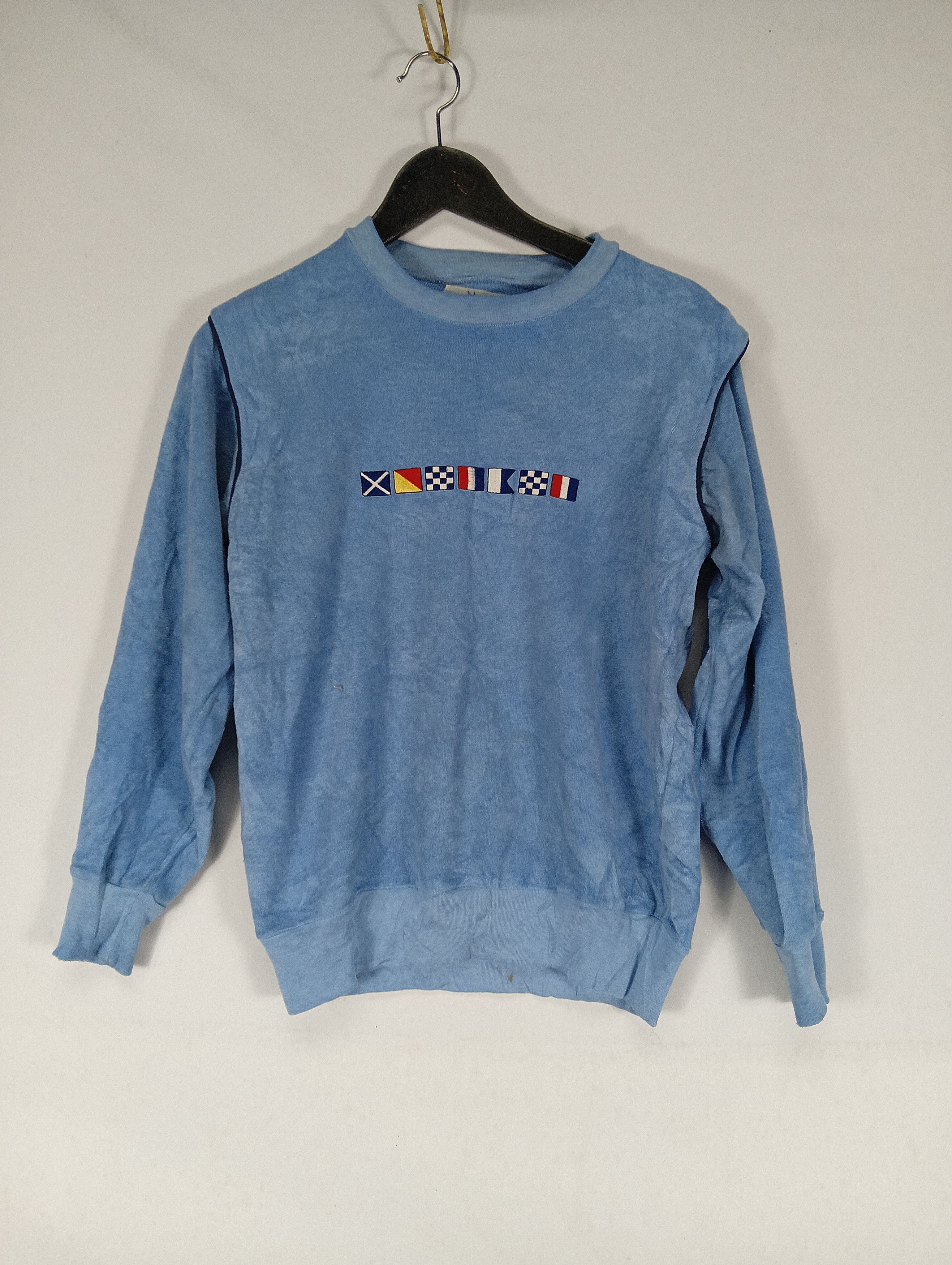 Vintage vintage nautica 80s flag sweatshirt tee Size US M / EU 48-50 / 2 - 1 Thumbnail