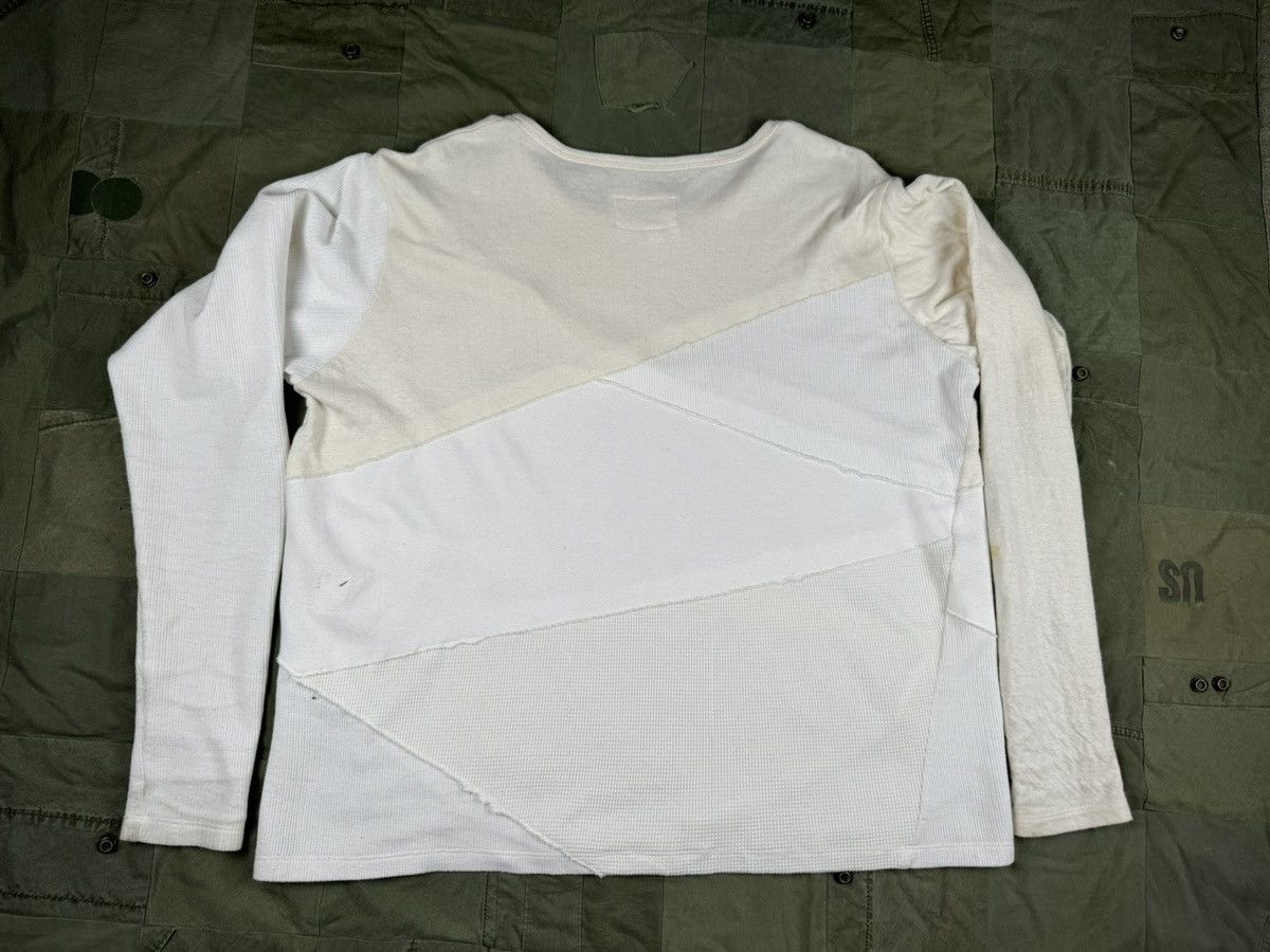 Greg Lauren “Warning” Mixed Jersey Tee Size US L / EU 52-54 / 3 - 3 Thumbnail