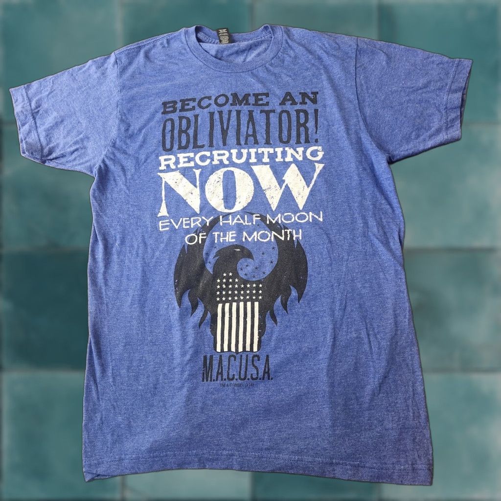 Vintage Loot Crate - EXCLUSIVE T-Shirt Fantastic Beasts And Where To Find Them Medium Shirt Unisex Adults M Blue Graphic Tee 90s Theme Mens Womens Size US M / EU 48-50 / 2 - 1 Thumbnail