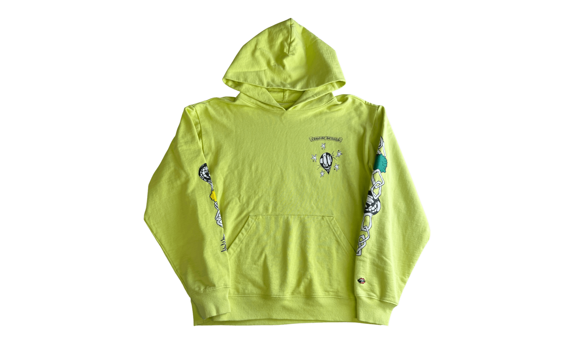 Chrome Hearts Matty Boy "Link" Lime Green Hoodie Size US L / EU 52-54 / 3 - 1 Thumbnail