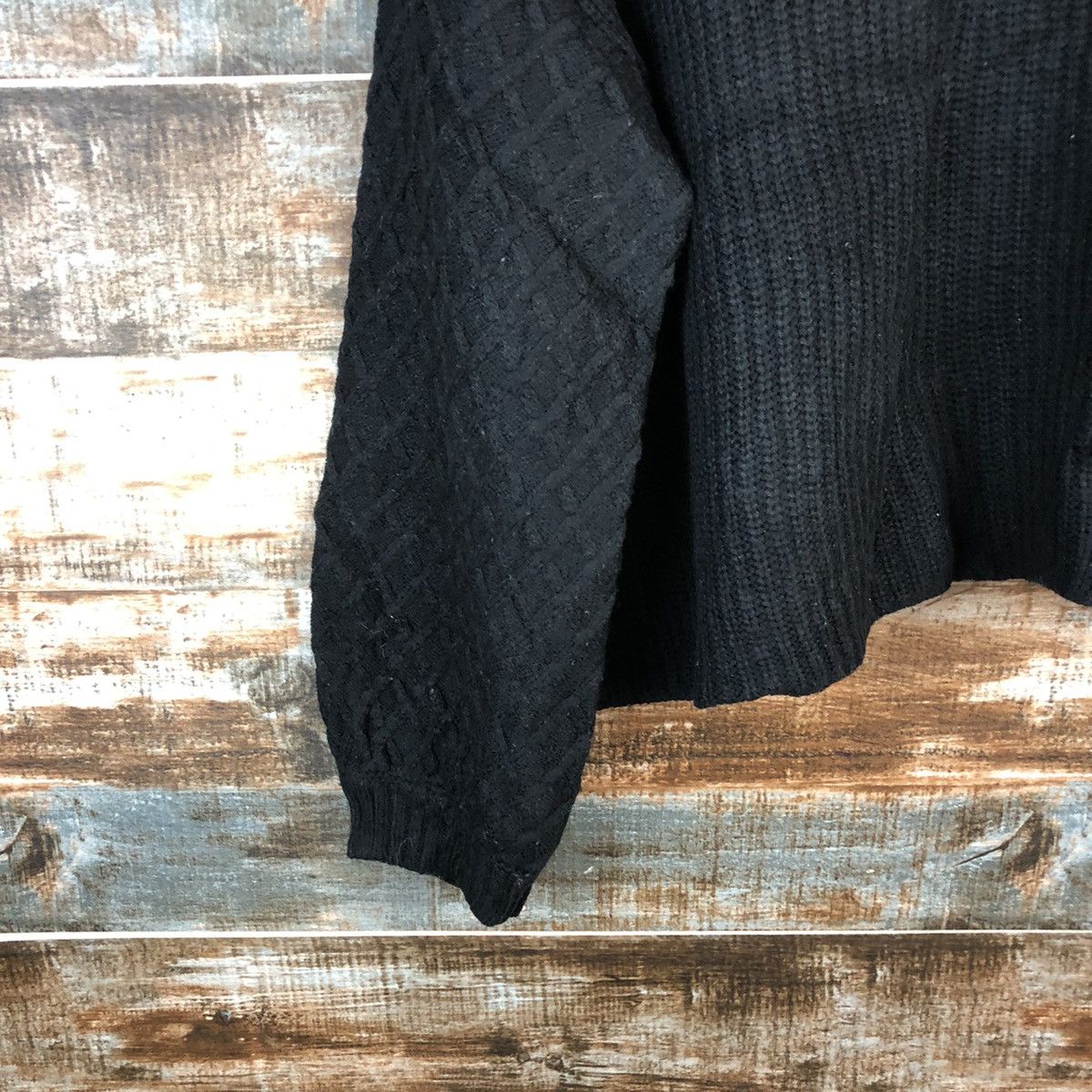 Japanese Brand DL Day Cassin Favor Black Knitwear #C596 Size L / US 10 / IT 46 - 15 Thumbnail