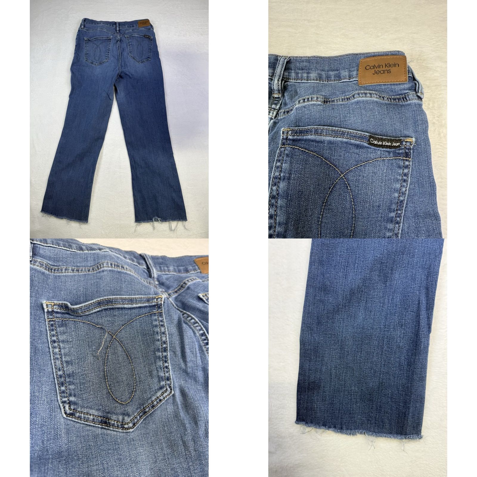 Calvin Klein Calvin Klein Jeans Womens Straight Fit Jeans 10 Blue Cotton Blend Denim Repreve Regular Size 10 Colour Blue 30in Inseam Women Vintage No Size 32" / US 10 / IT 46 - 9 Thumbnail