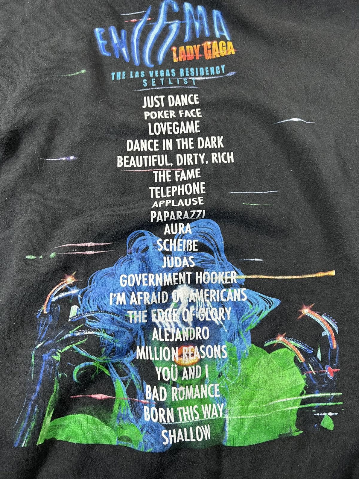 Other Lady Gaga Enigma Black Graphic Hoodie L Size L / US 10 / IT 46 - 10 Thumbnail