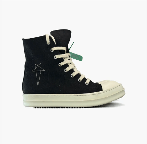 Rick Owens Drkshdw Rick Owens DRKSHDW Black High Top Sneakers Women's Size 38.5 Size US 8.5 / IT 38.5 - 5 Thumbnail