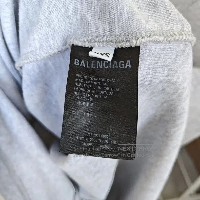 Balenciaga Balenciaga Logo Embroidered Gray T-shirt. Size US XXS / EU 40 - 5 Thumbnail