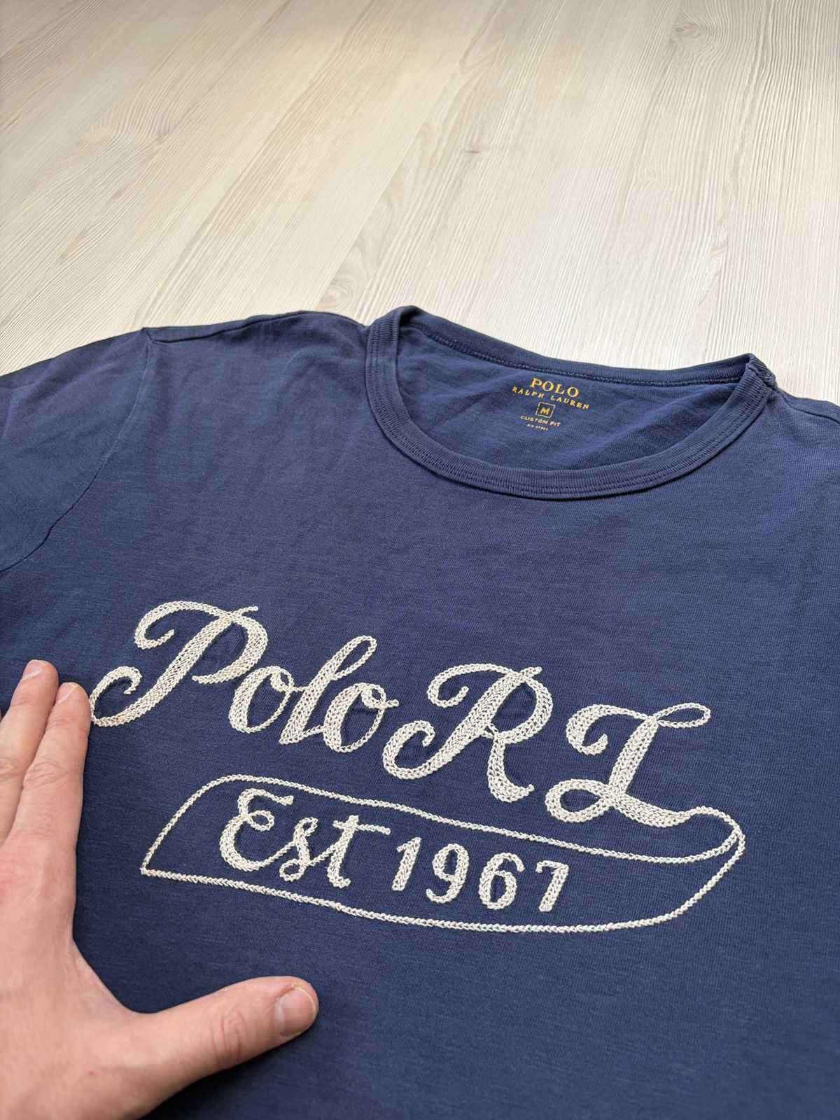 Polo Ralph Lauren Polo Ralph Lauren Navy Blue Logo T-shirt Size US M / EU 48-50 / 2 - 5 Thumbnail