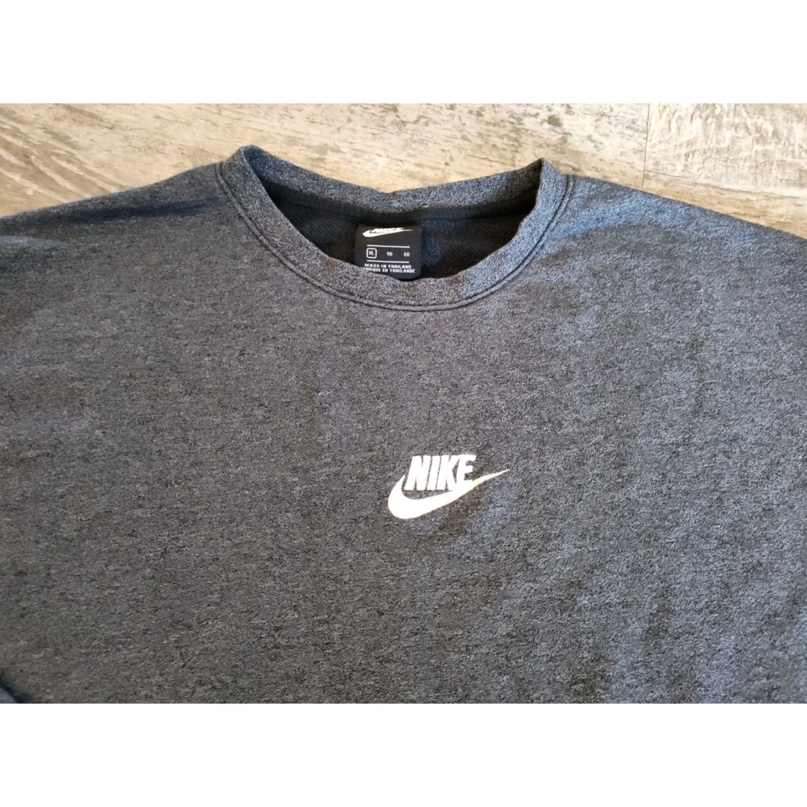 Nike VINTAGE Nike Sportswear Heritage Crew Sweatshirt Mens XL Gray Casual Athletic Pullover 90s Sports Size US XL / EU 56 / 4 - 5 Thumbnail