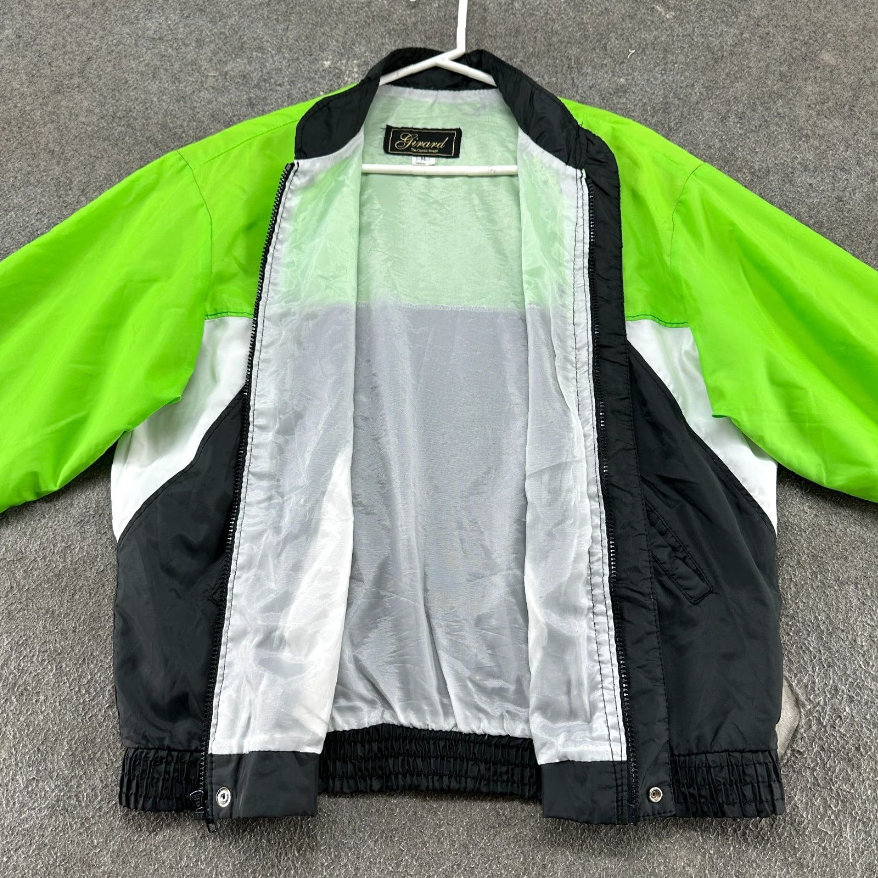 Vintage VINTAGE Girard Matco Tools Jacket Mens M Green Black Windbreaker Lined Nylon Taped Seam Full Zip Hooded 90s Mens Size US M / EU 48-50 / 2 - 2 Thumbnail