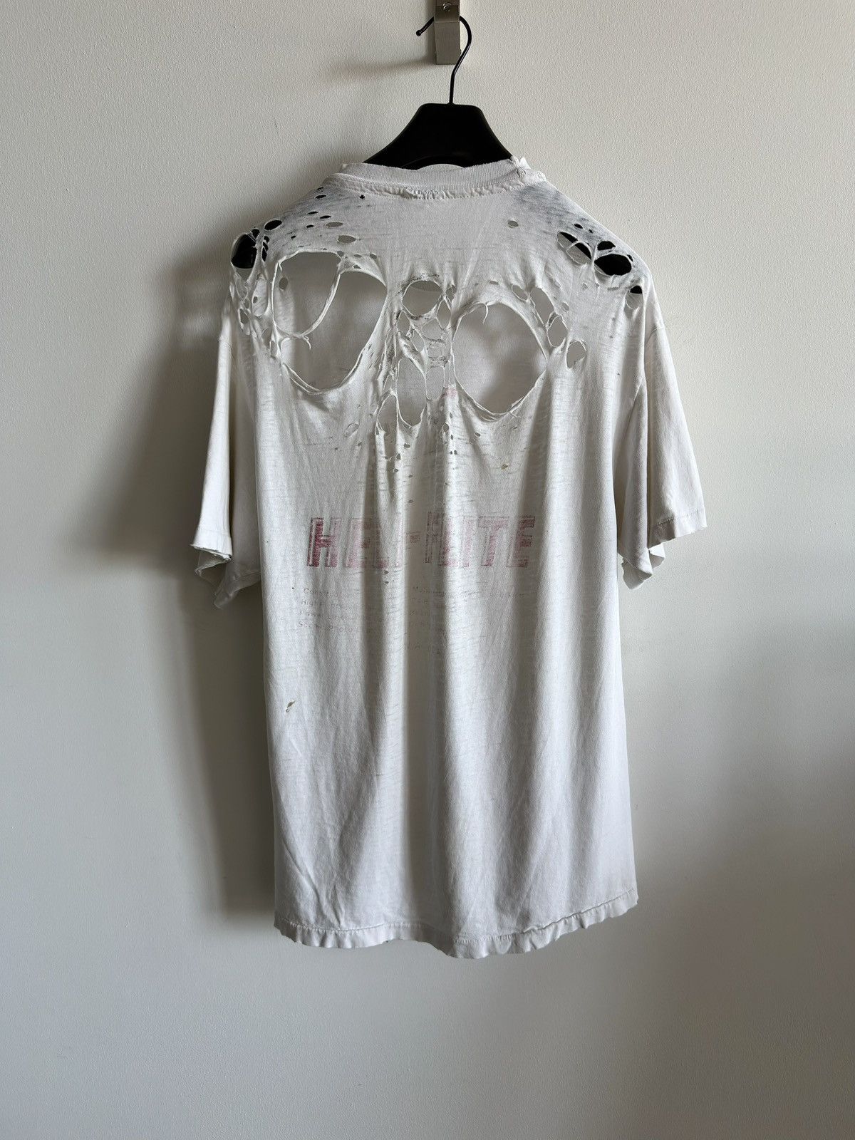 Vintage Vintage 90s Thrashed HELI-FLITE Faded Erd WCC Band Tee Size US L / EU 52-54 / 3 - 7 Thumbnail