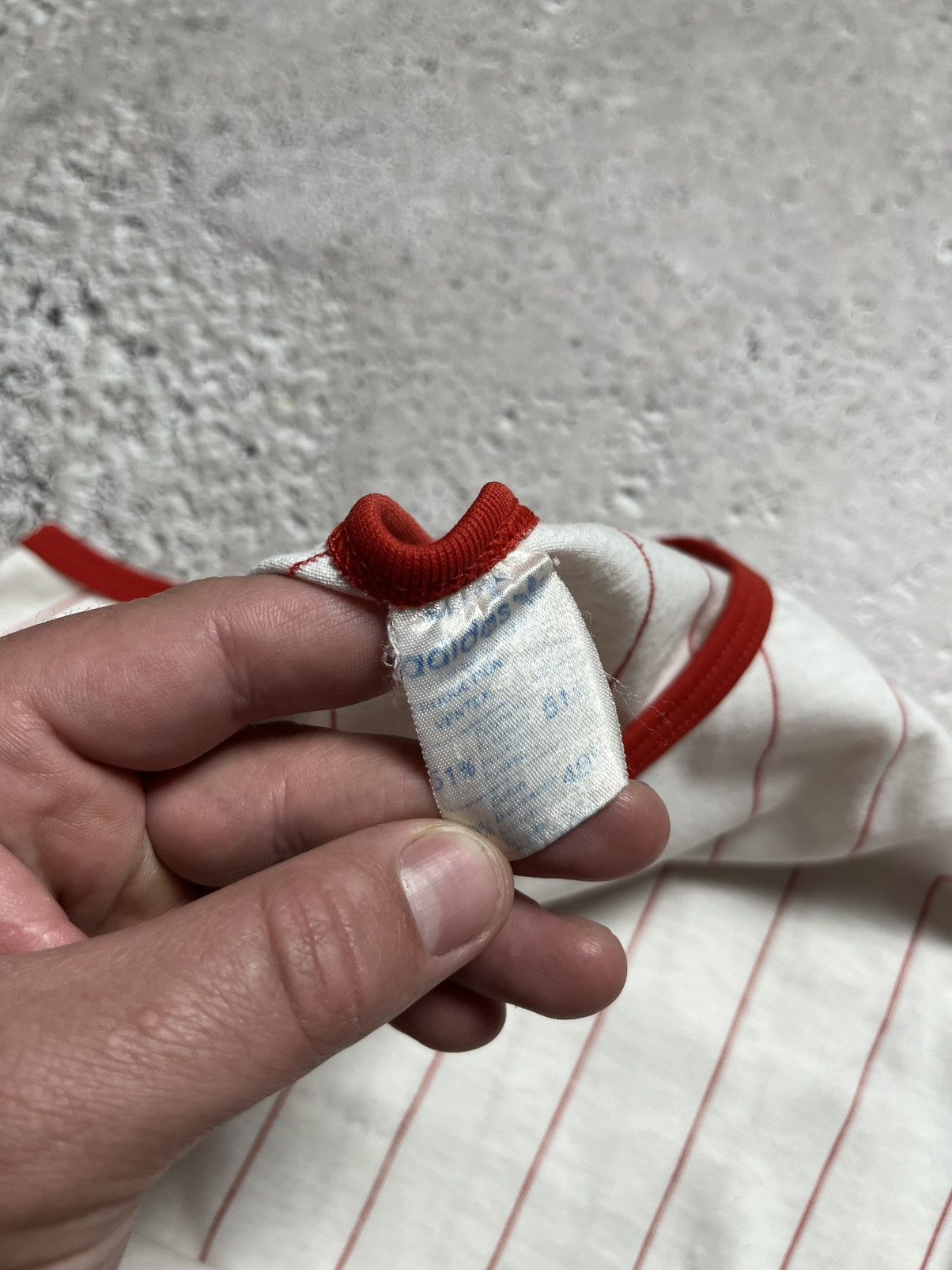 Adidas × Vintage Vintage Adidas Ventex Tank Top Red White Pinstripe Trefoil Size US XS / EU 42 / 0 - 7 Thumbnail