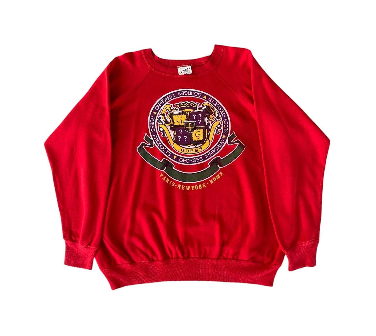 Georges Marciano VINTAGE 80S GEORGES MARCIANO GUESS CREWNECK Size US XL / EU 56 / 4 - 1 Thumbnail