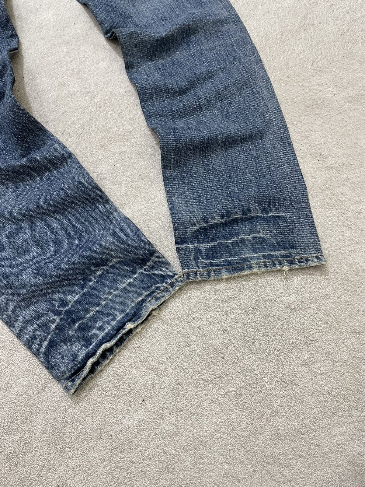 Number (N)ine 2000s Japanese Double Waist Denim Wash Distressed LGB ifsix Size US 29 - 9 Thumbnail