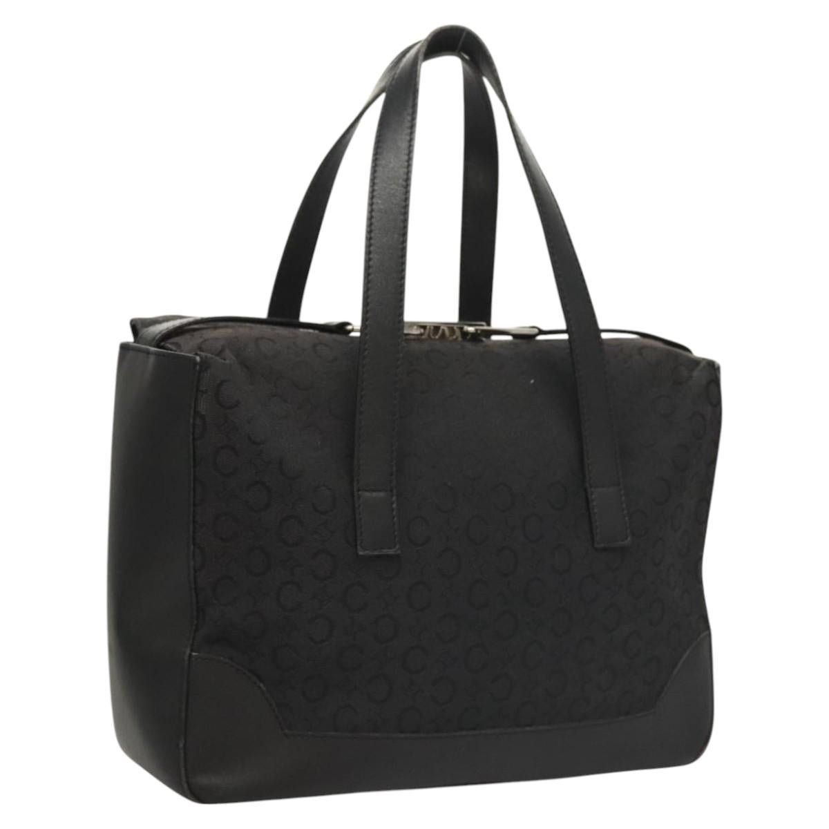 Celine CELINE C Macadam Canvas Hand Bag Black Silver Size ONE SIZE - 1 Thumbnail