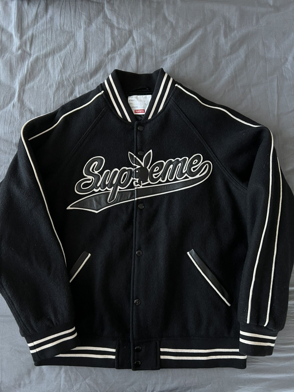 Playboy × Supreme Supreme/Playboy Wool Varsity Jacket | Grailed
