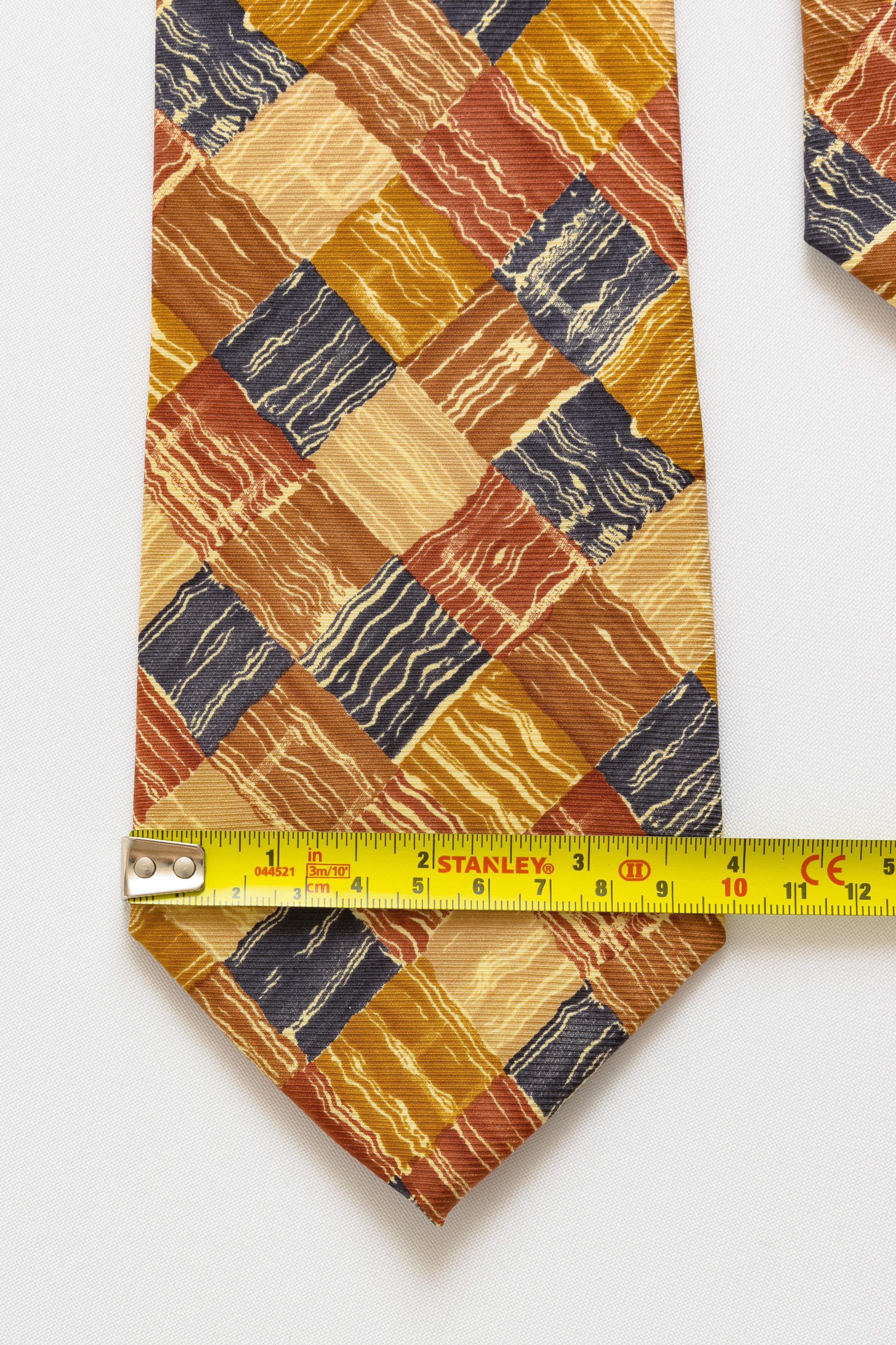 Vintage Tie abstract pattern print necktie silk tie 034 Size ONE SIZE - 4 Thumbnail