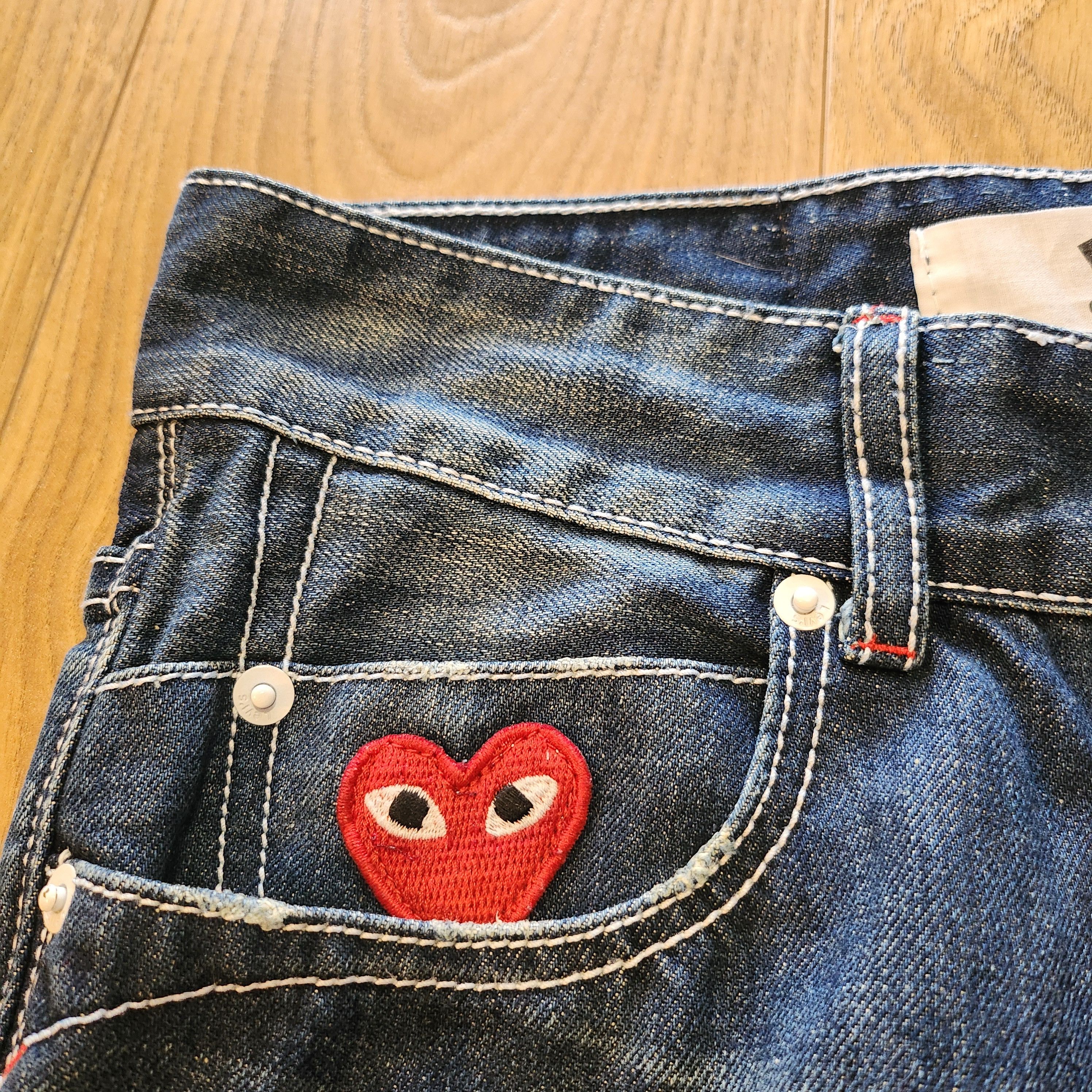 Comme des Garcons PLAY × Levi's × Speedo Rare CDG Play Levis Denim Embroidery Size US 29 - 3 Thumbnail
