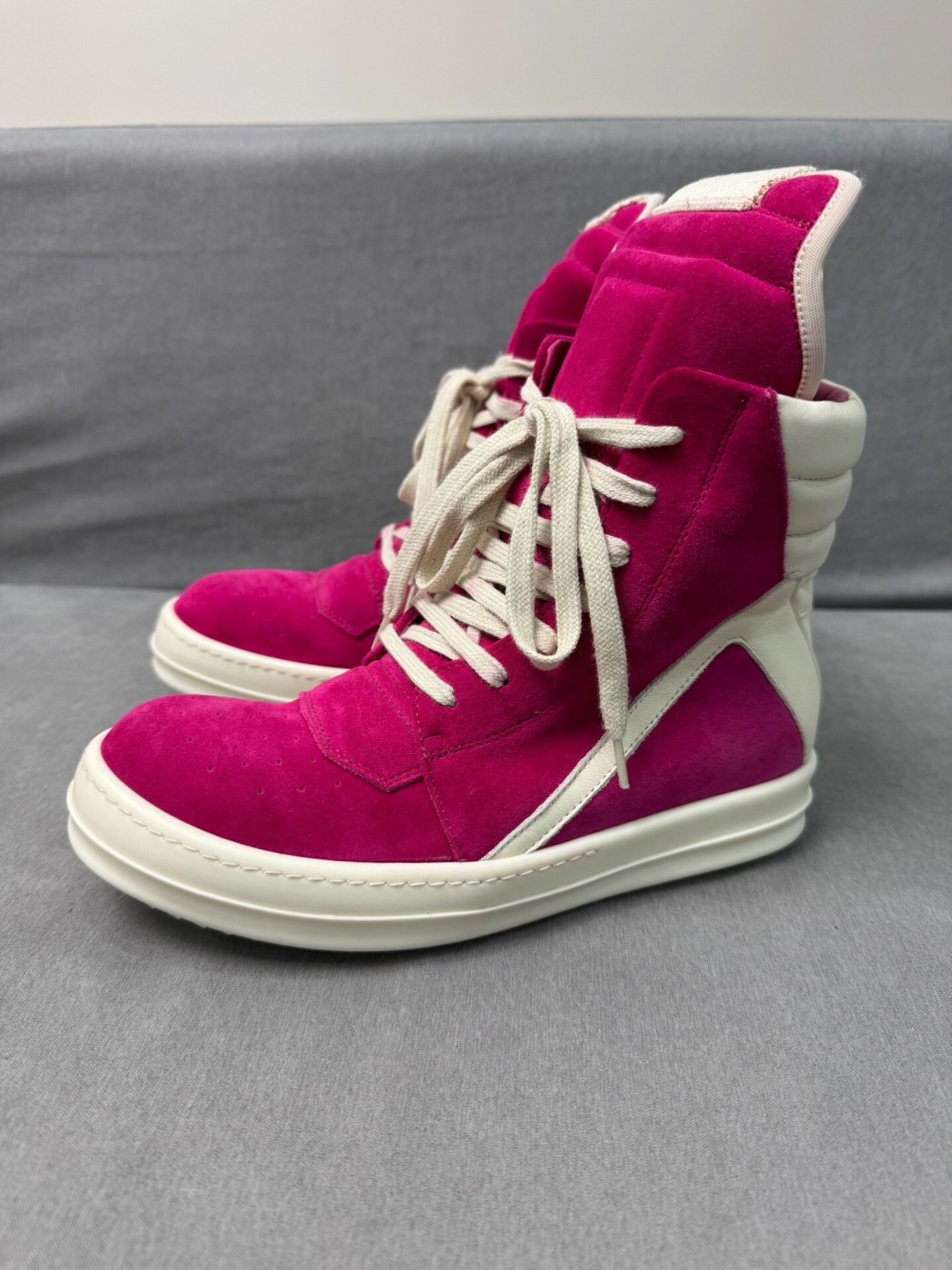 Rick Owens Rick Owens Pink Suede Sneakers Size 37 Size US 7 / IT 37 - 1 Thumbnail