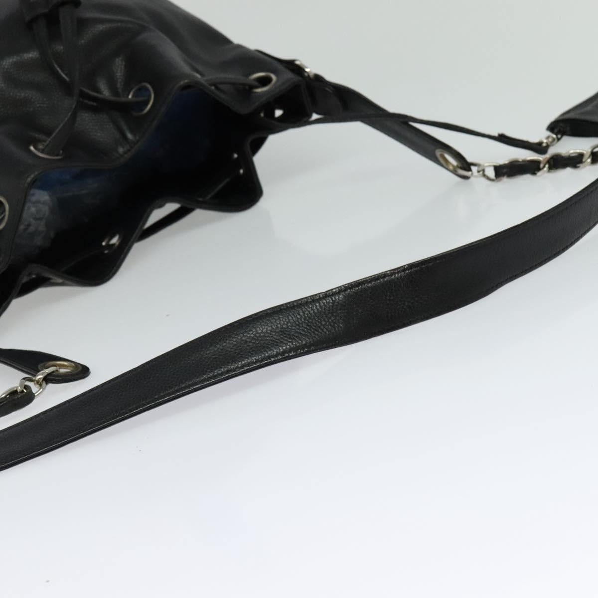 Chanel CHANEL Shoulder Bag Caviar Skin Black Silver CC Size ONE SIZE - 7 Thumbnail