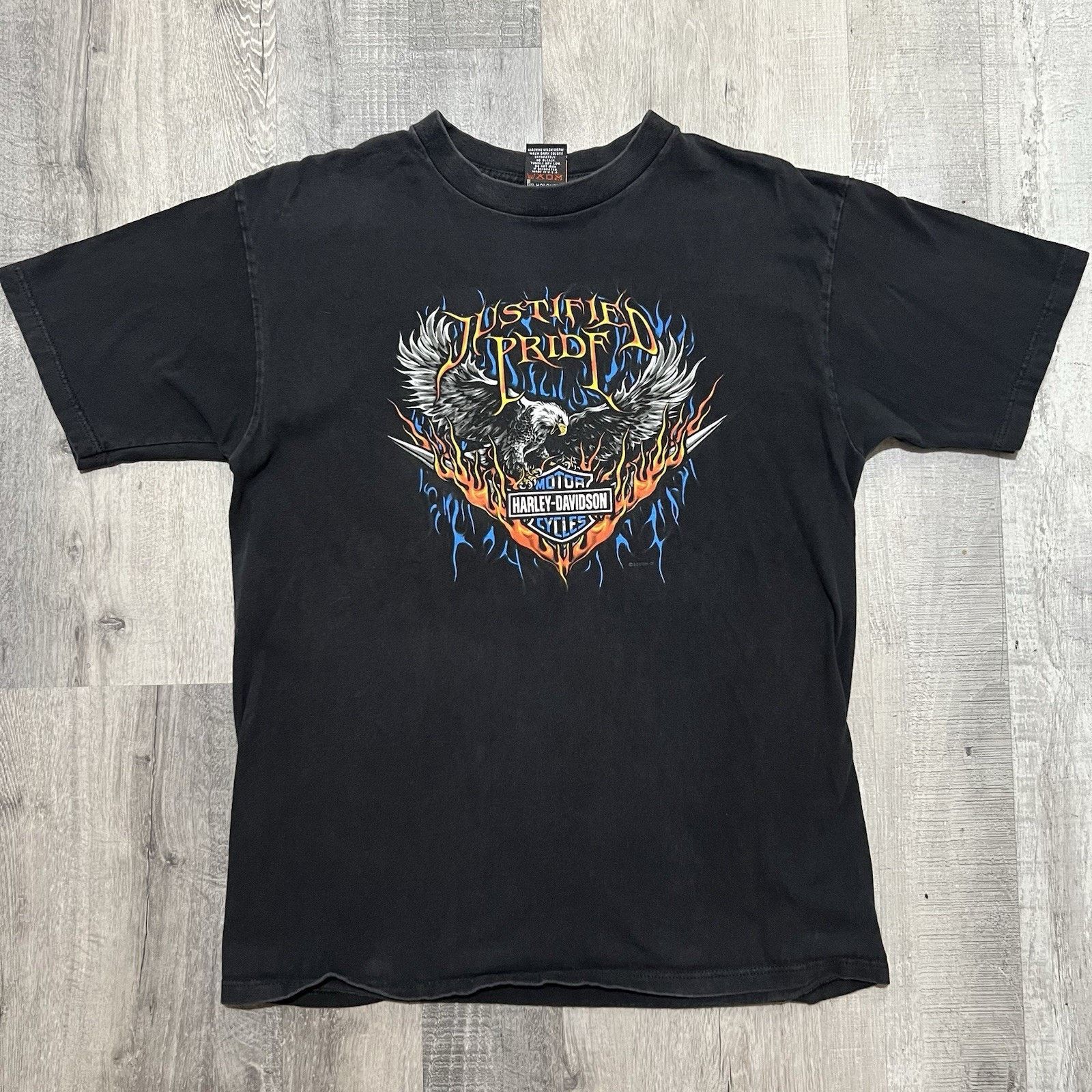 Harley Davidson Harley Davidson Motorcycles Shirt Black Eagle Flames L Size US L / EU 52-54 / 3 - 1 Thumbnail