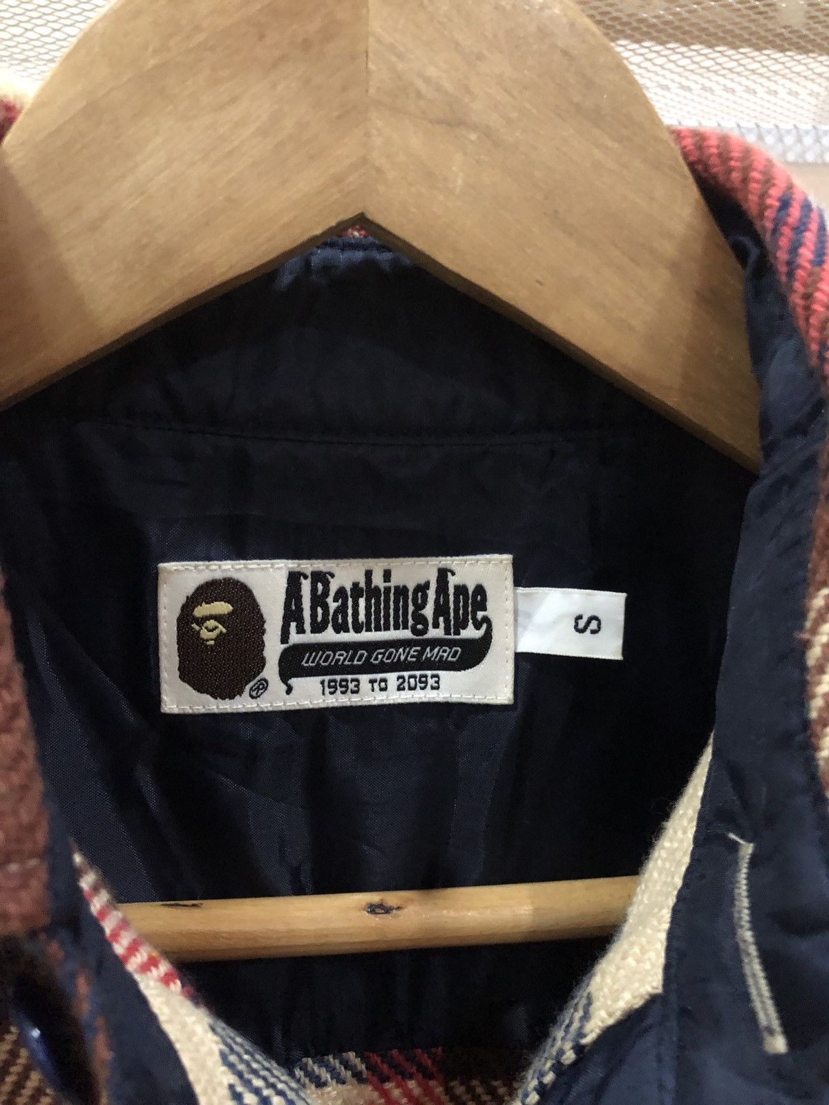 Bape 2011 BAPE Burberry Plaid Ape Head Elbow Patch Flannel Size US S / EU 44-46 / 1 - 11 Thumbnail